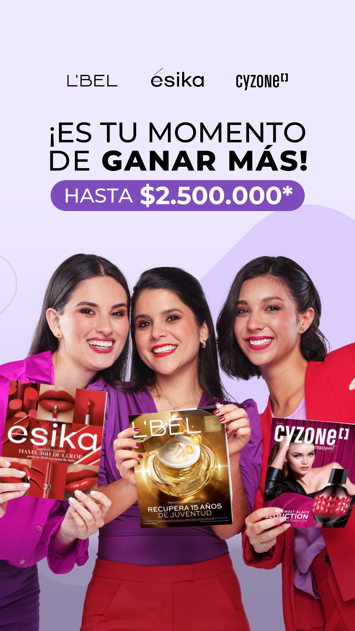 L'BEL, ésika y Cyzone Facebook ad