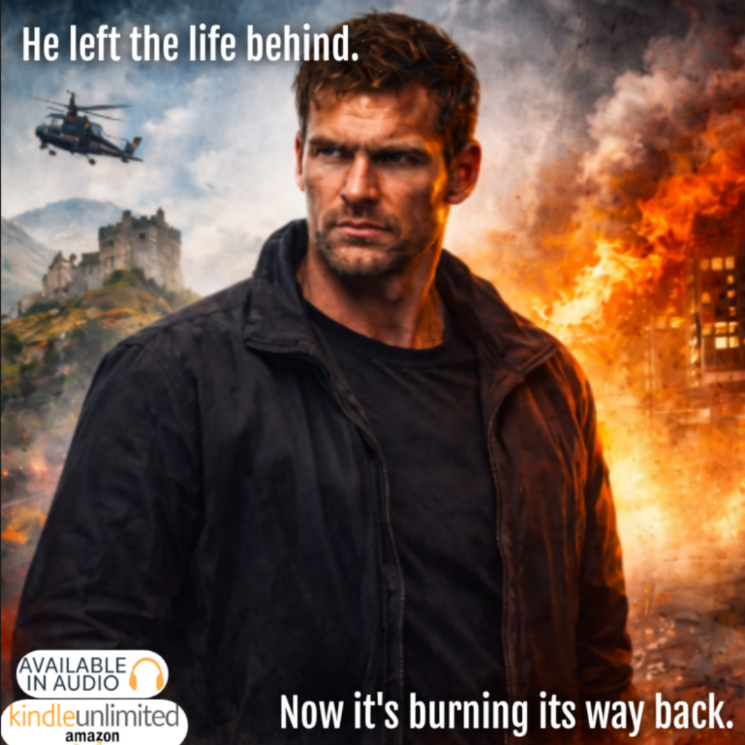 Blake Hudson Author Facebook ad: A nonstop action thriller you won’t put down.