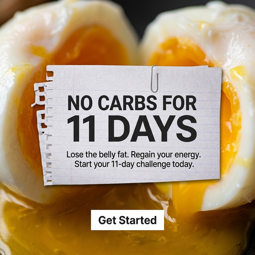 No Carbs Challenge Facebook ad