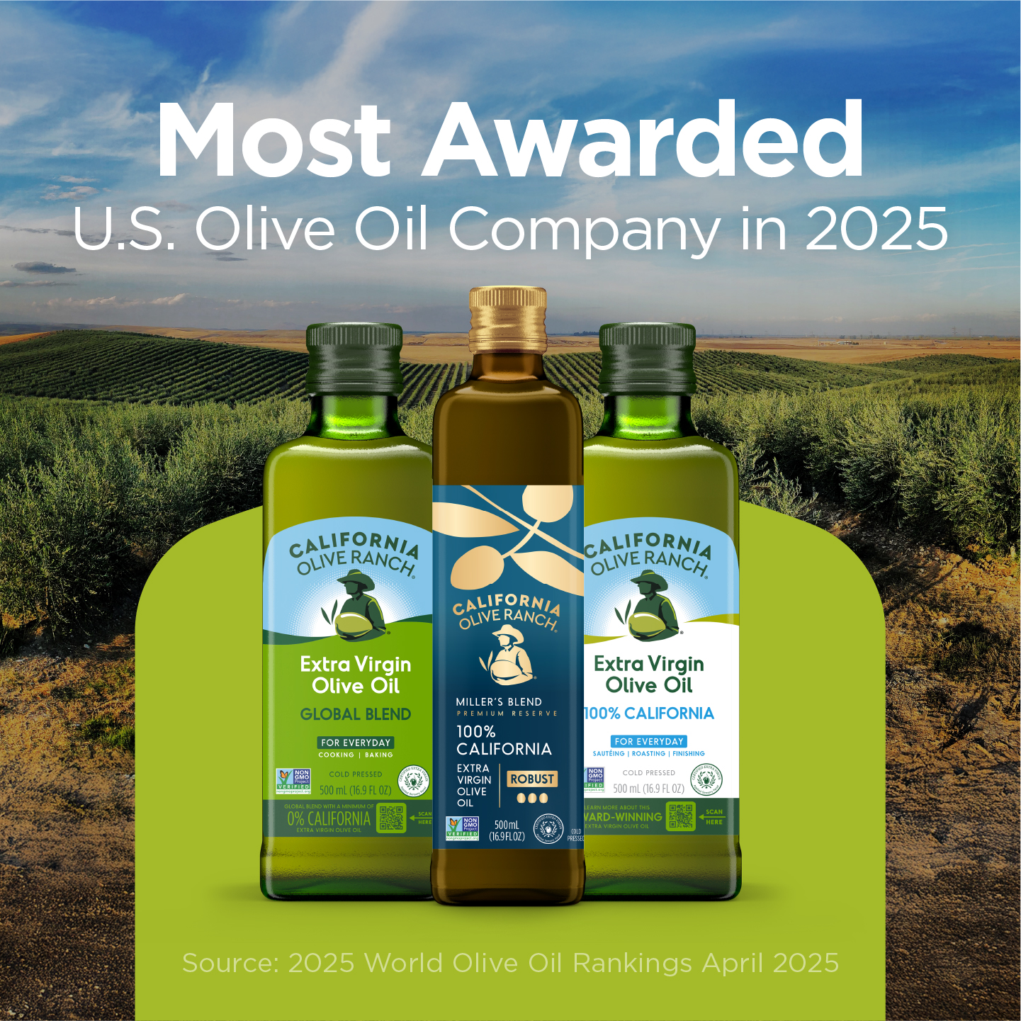 California Olive Ranch Facebook ad: America's Most Awarded Olive Oil