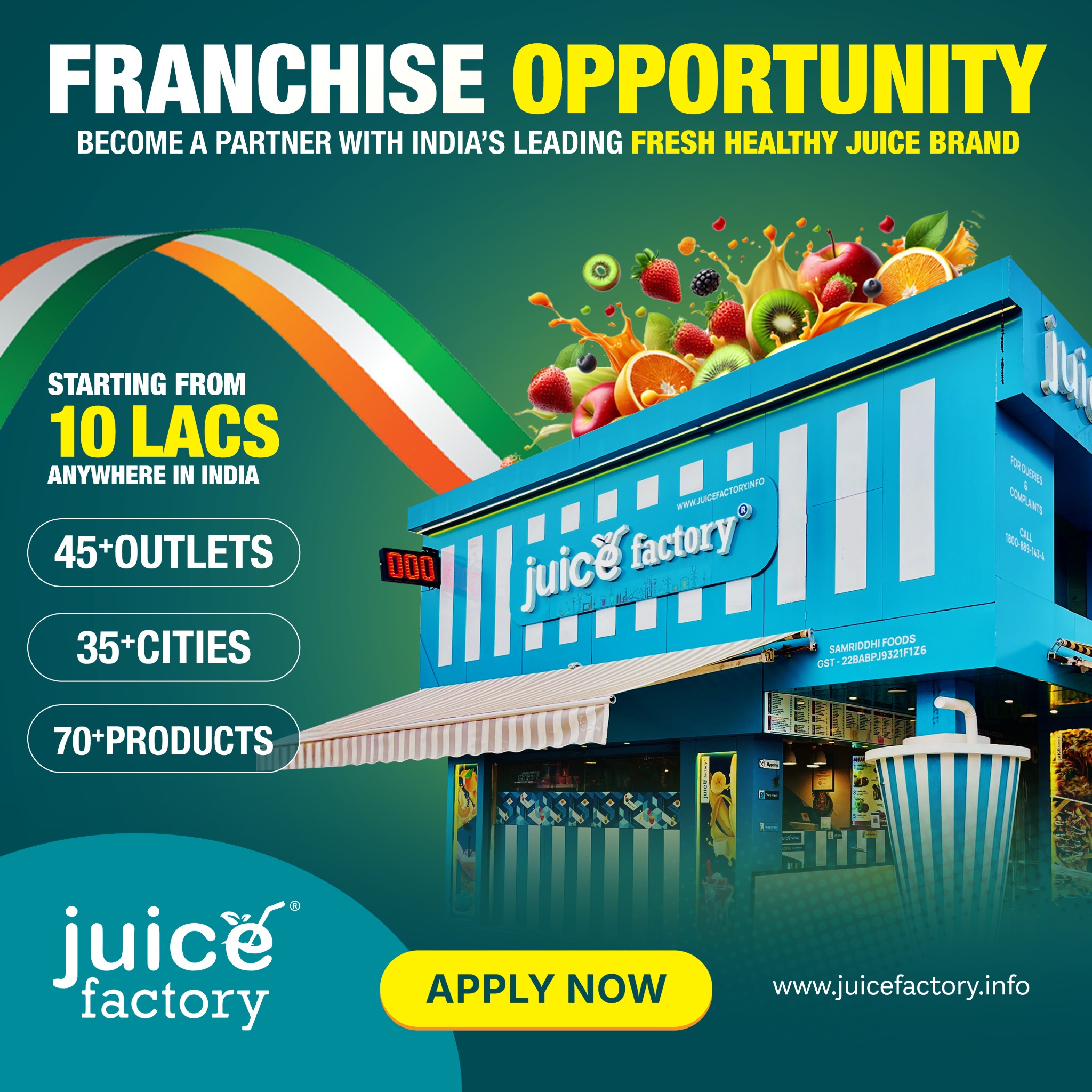 Juice factory India Facebook ad