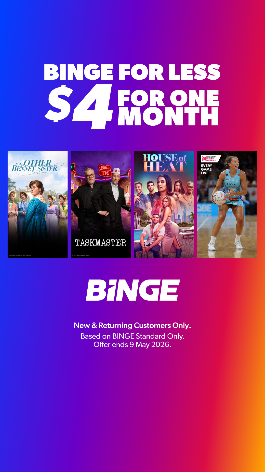 Binge Facebook ad