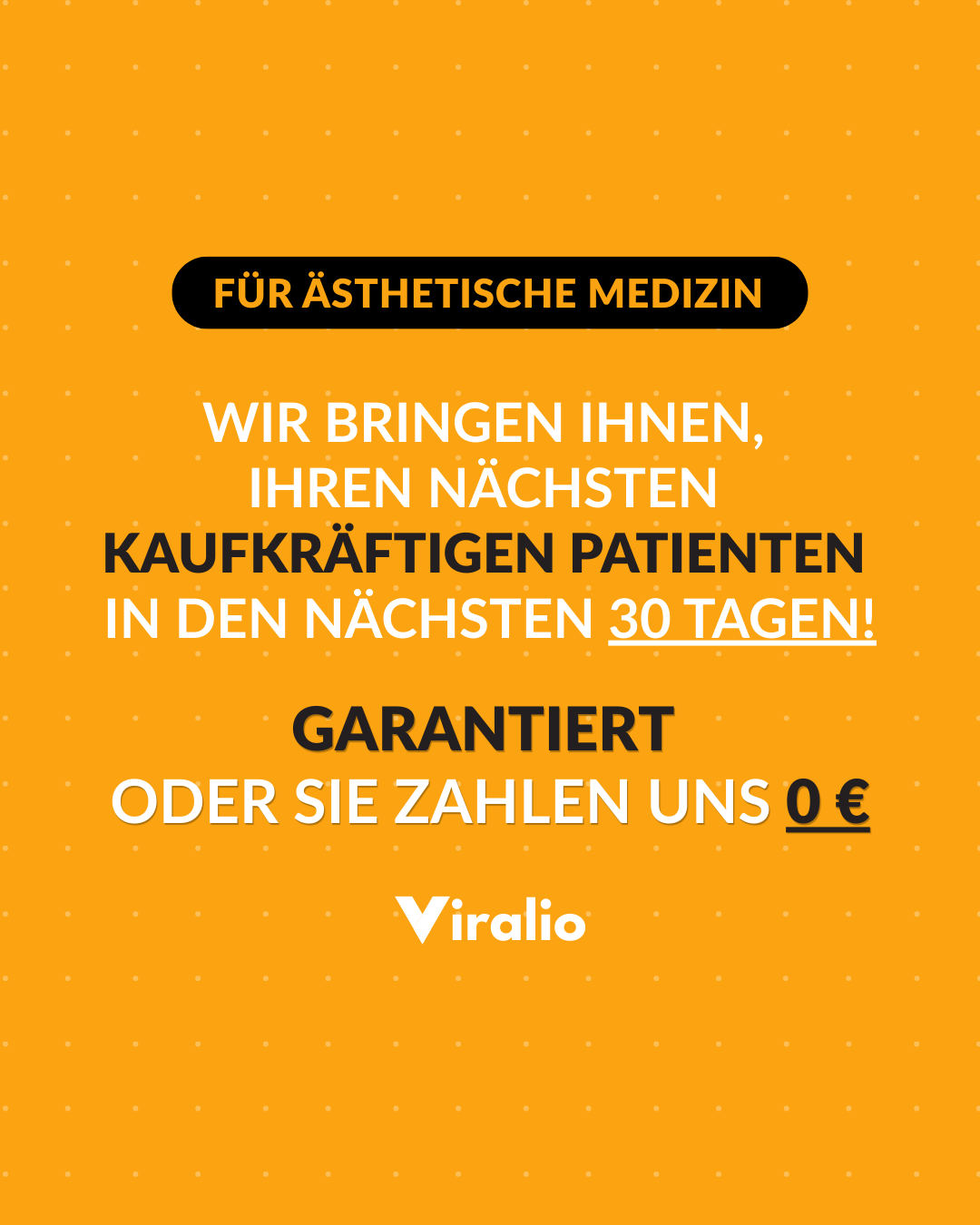 Viralio Facebook ad: In nur 30 Tagen