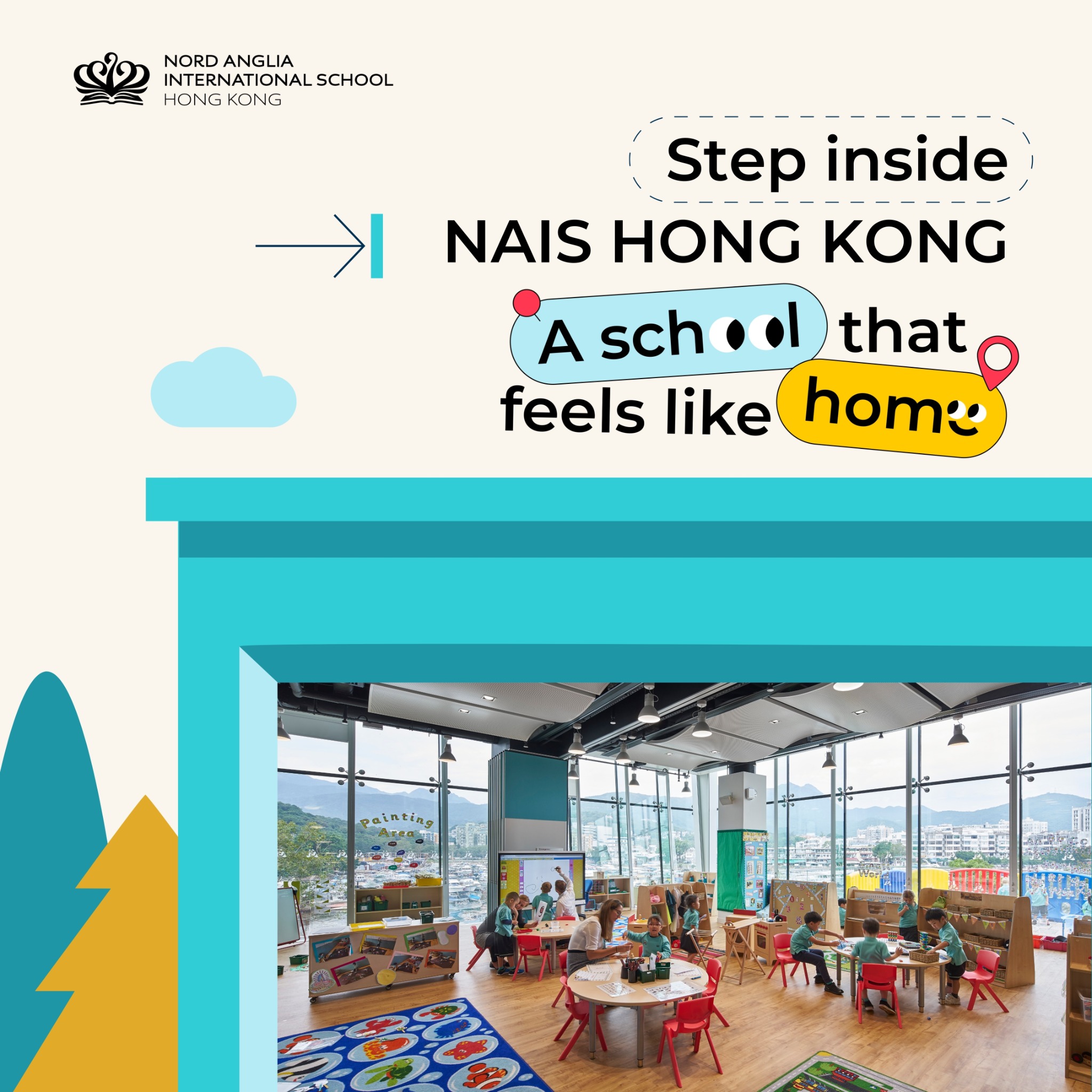 Nord Anglia International School Hong Kong Facebook ad: Discover the Power of Play‑based Learning