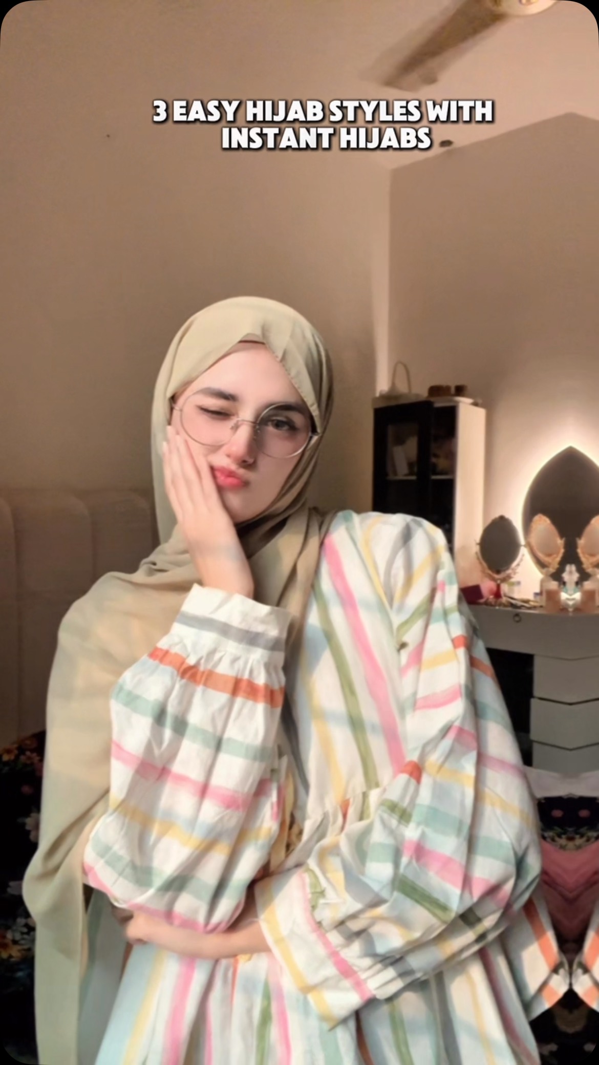 defnotlaibi Facebook ad: Instant Hijabs, All Day Comfort