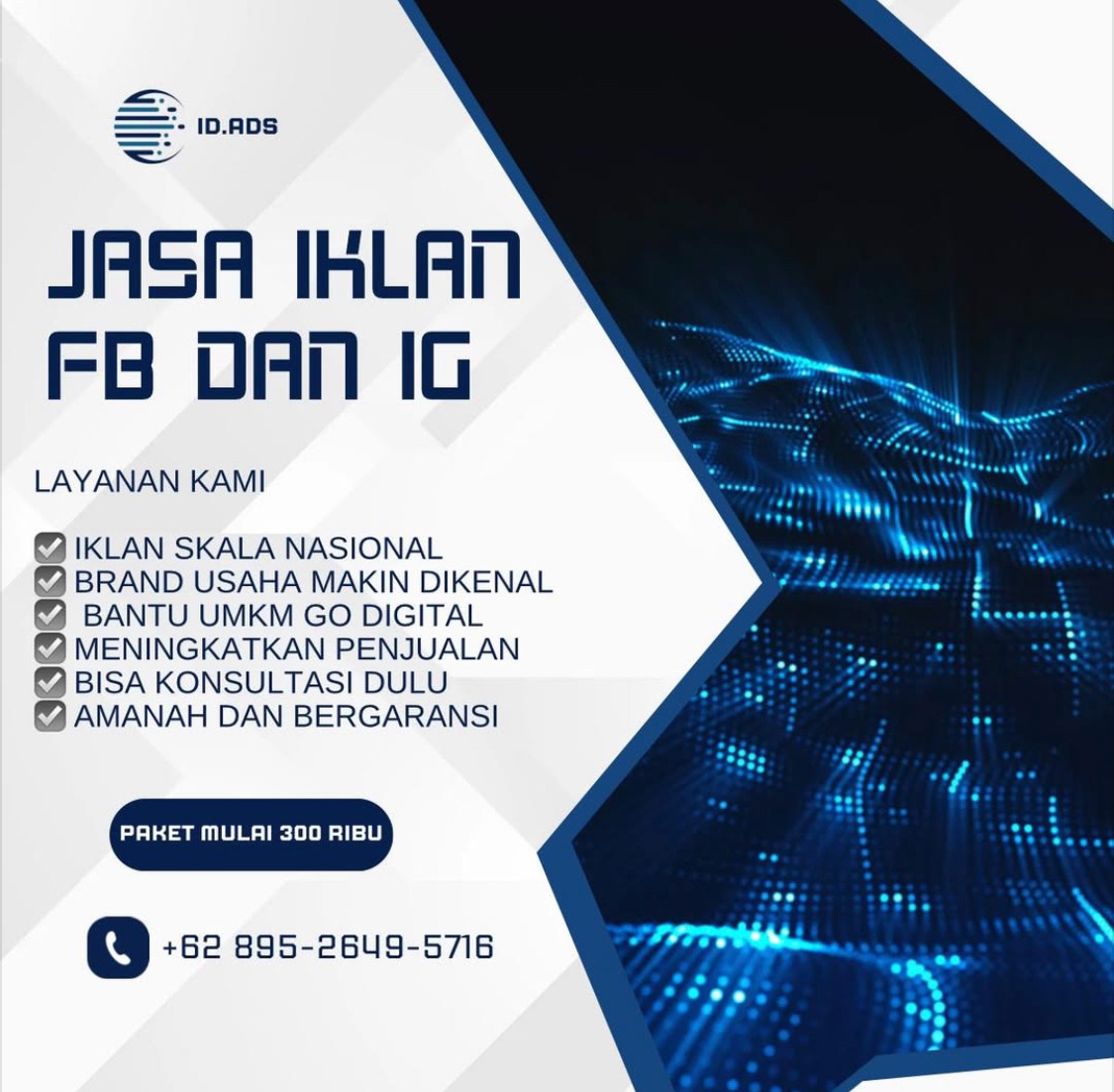 ID.ADS Facebook ad: PAKET MULAI 300K