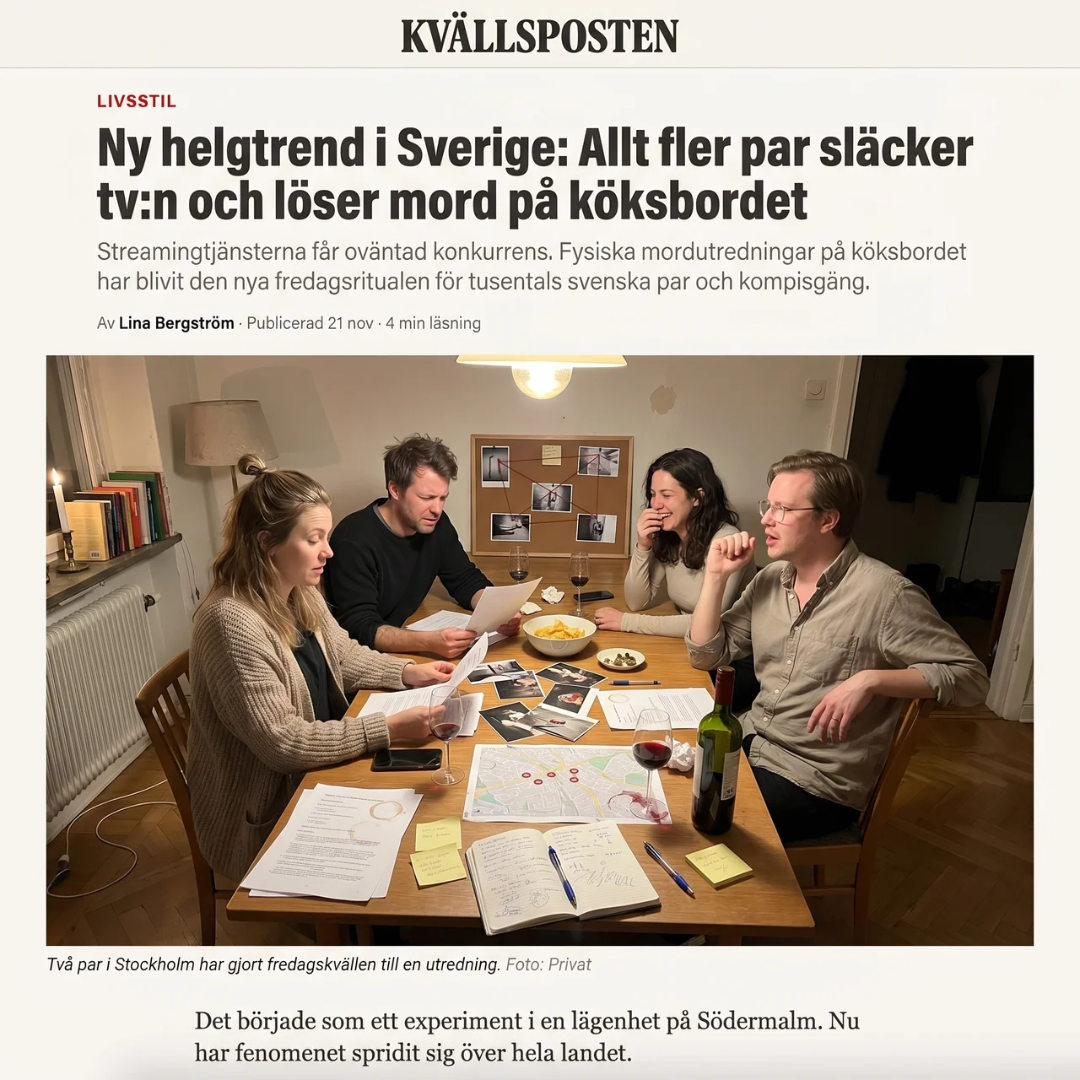 ARKIV by Unsolved - Mordgåtor att lösa hemma Facebook ad: Är du Sveriges bästa mordutredare?
