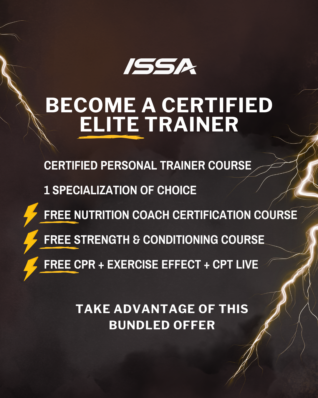 ISSA (International Sports Sciences Association) Facebook ad