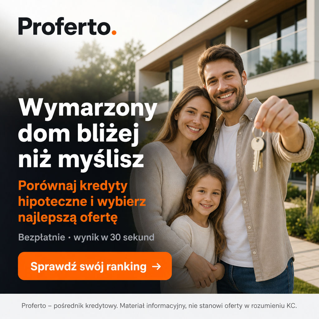 Proferto - Kredyty Leasing Ubezpieczenia Facebook ad: Ranking Kredytów Mieszkaniowych 2026