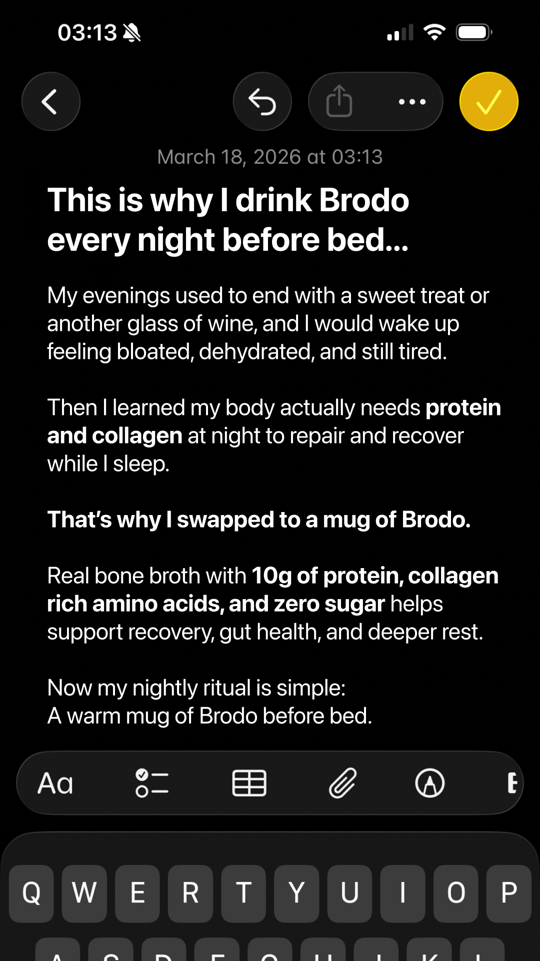 Brodo Broth Co. Facebook ad from May 20, 2026
