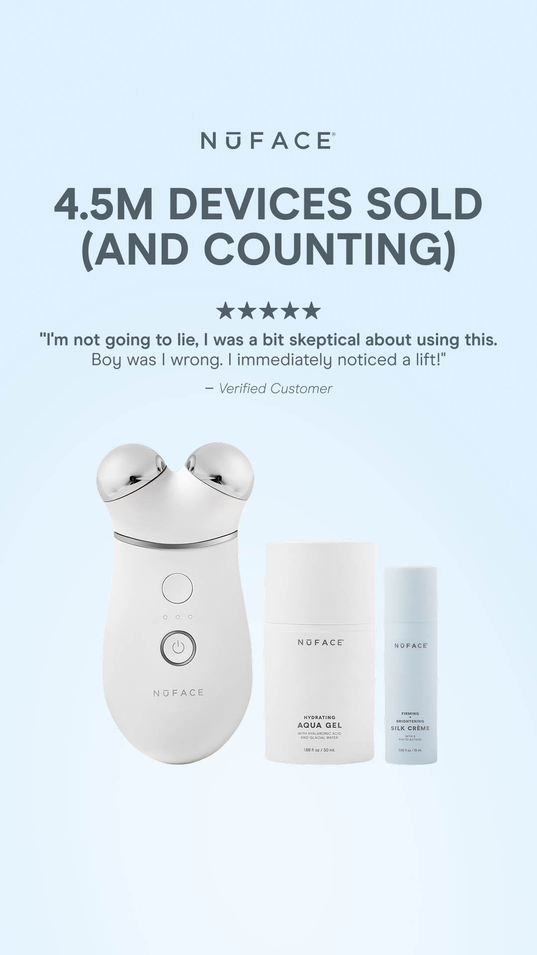 NuFACE Facebook ad