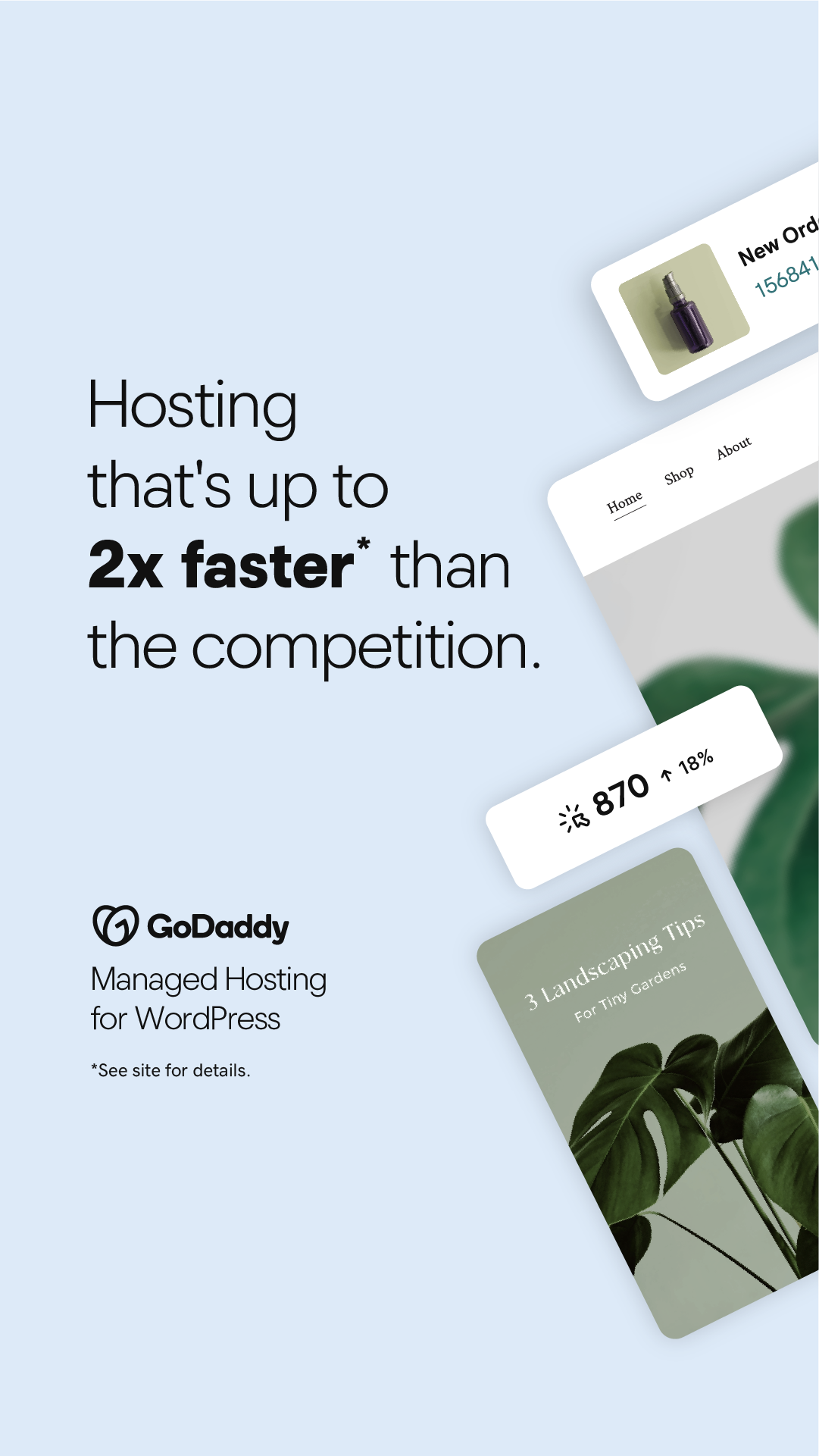 GoDaddy Facebook ad