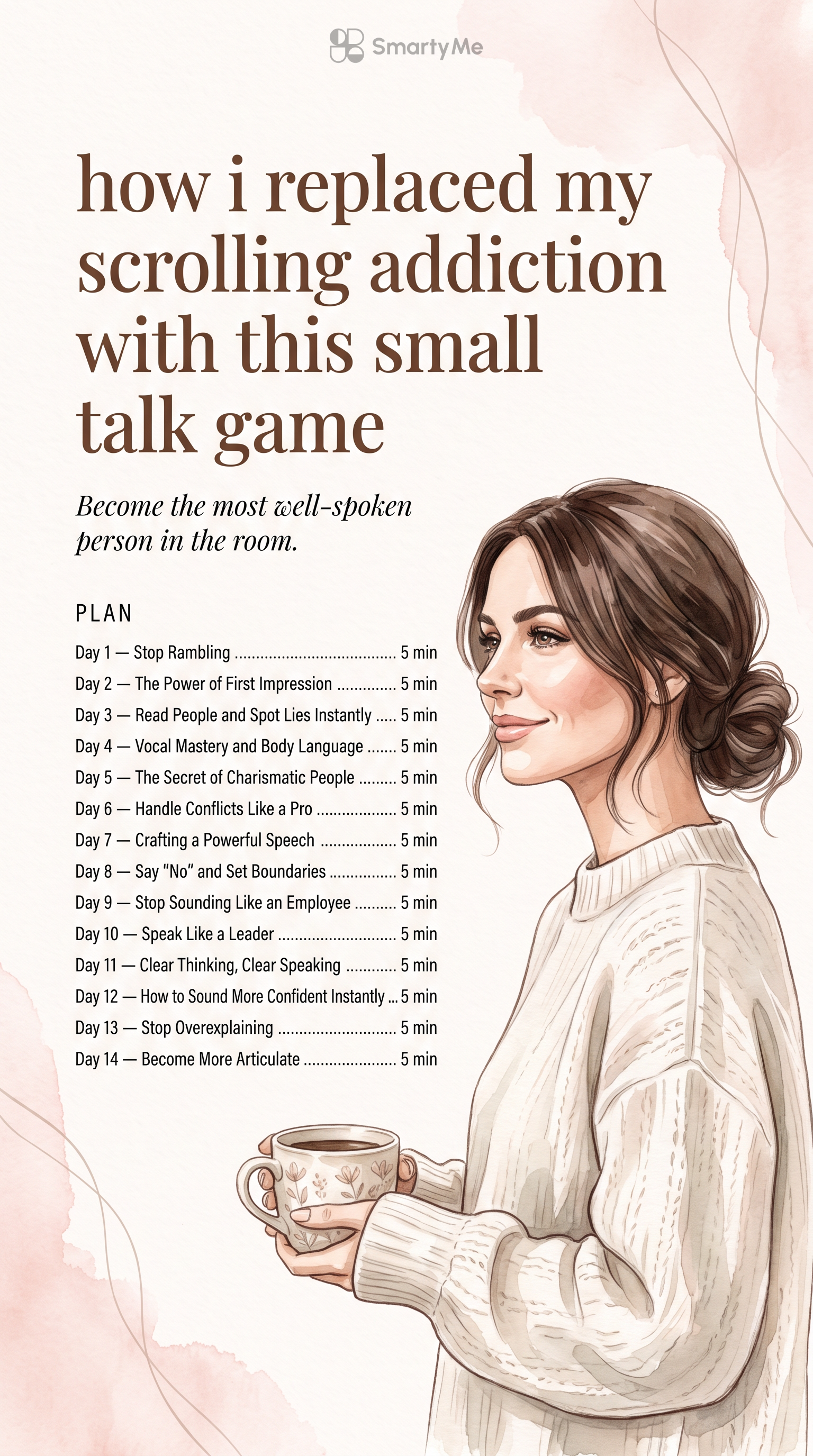 SmartyMe: Talk Smart Daily Facebook ad: Master the art of SMALL TALK