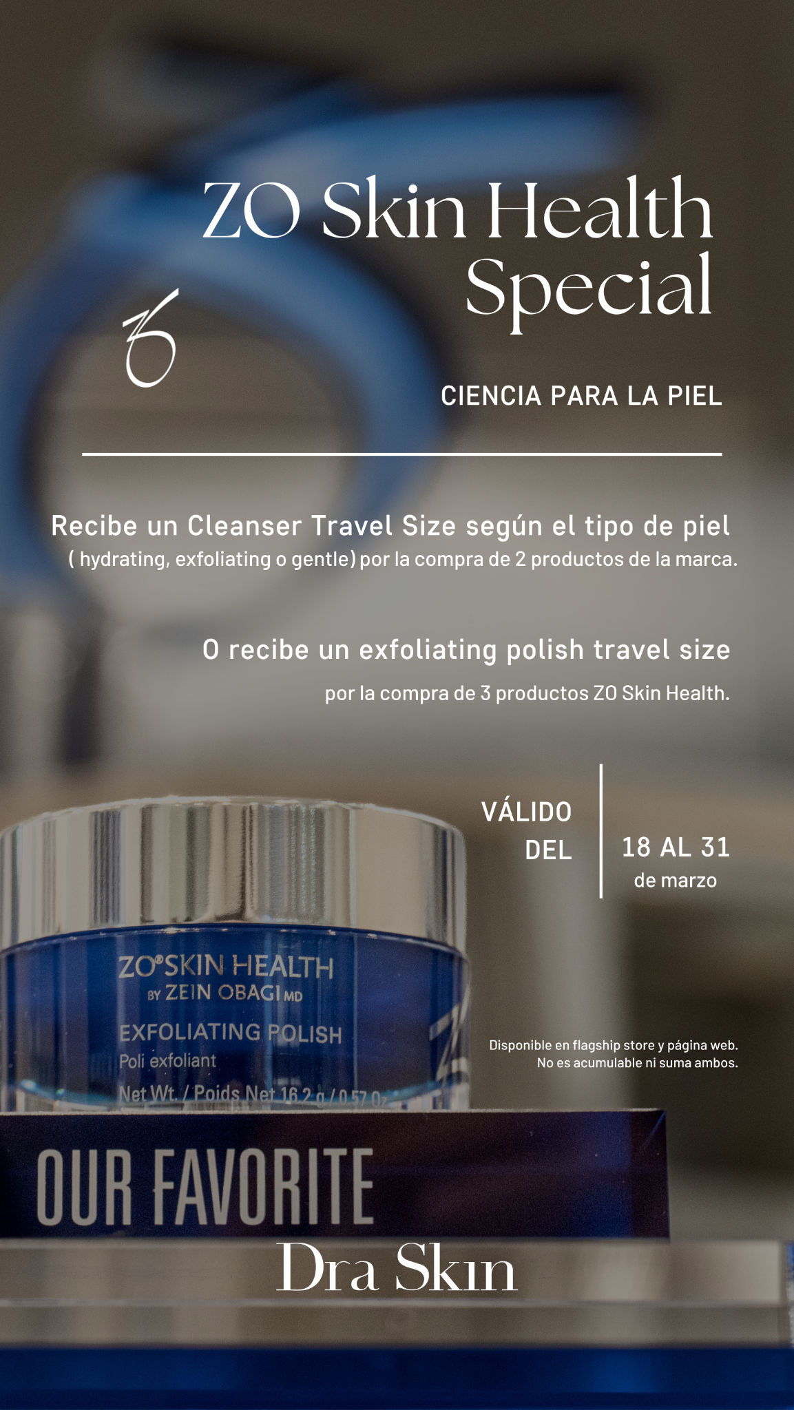 Dra. Skin Facebook ad from Mar 19, 2026