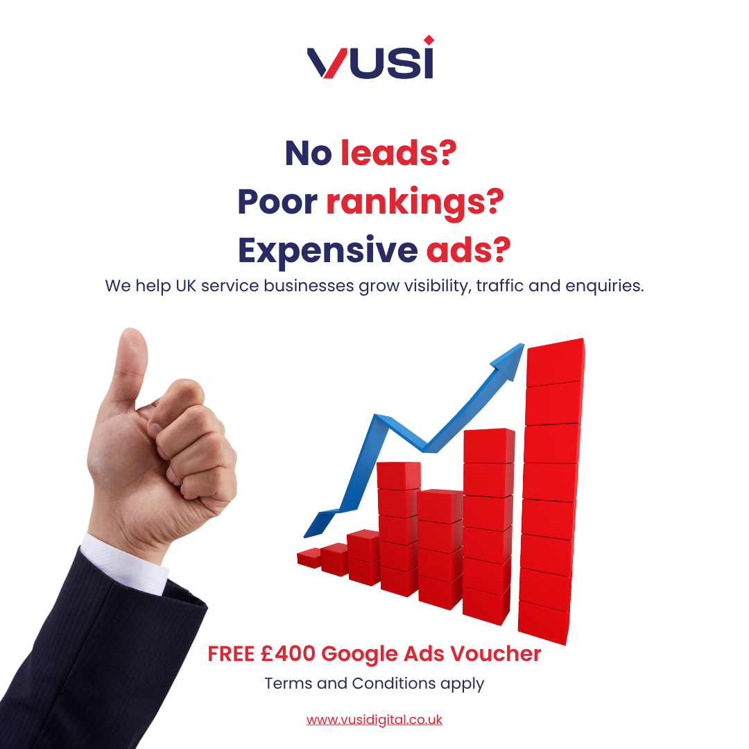 VUSI Facebook ad: Drive More Leads, Book More Clients