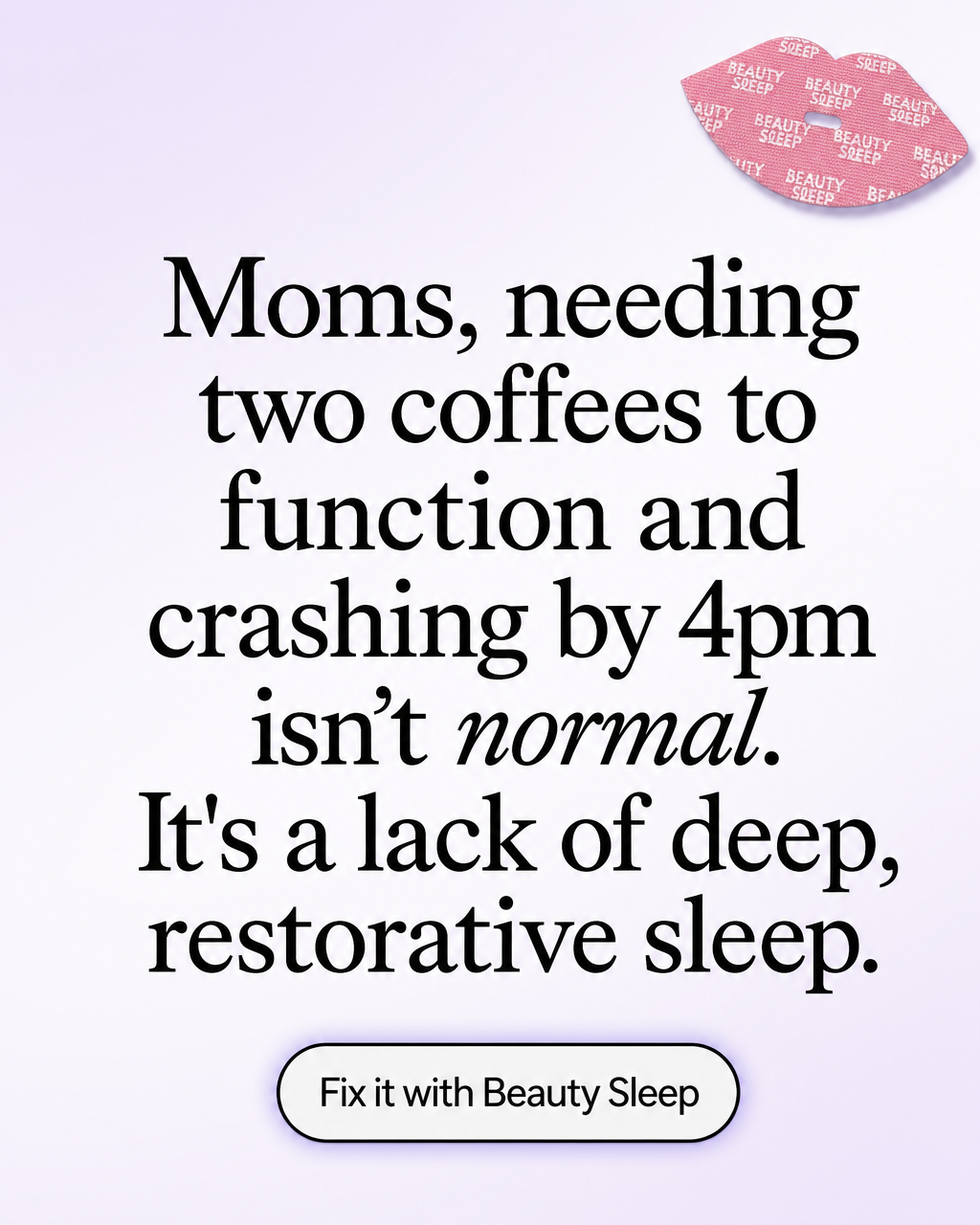 Beauty Sleep Facebook ad