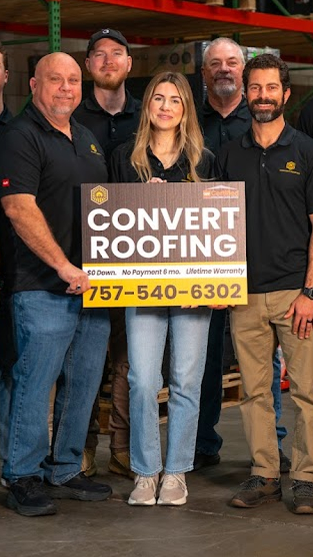 Convert Roofing Facebook ad