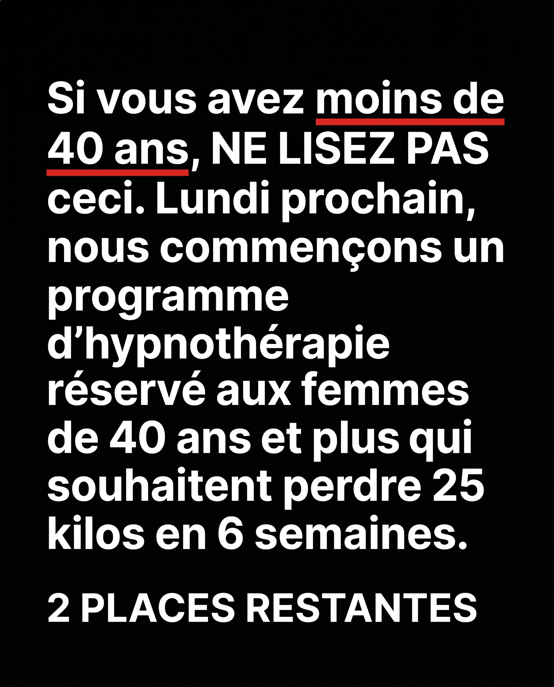 Hypnozio: power of hypnotherapy Facebook ad