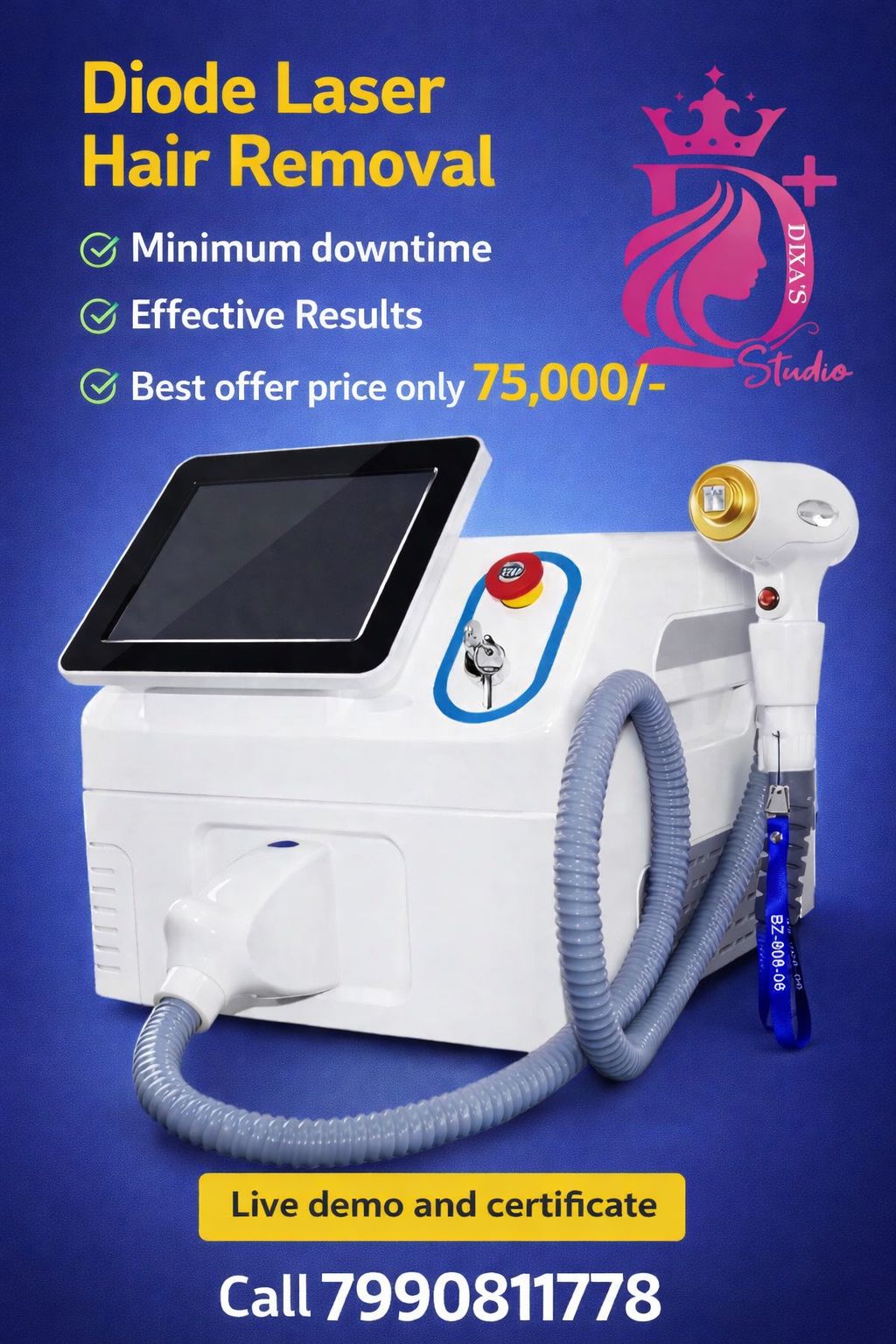 dixapatel272 Facebook ad: 75000 INR - Diode Laser Hair Removal Machine