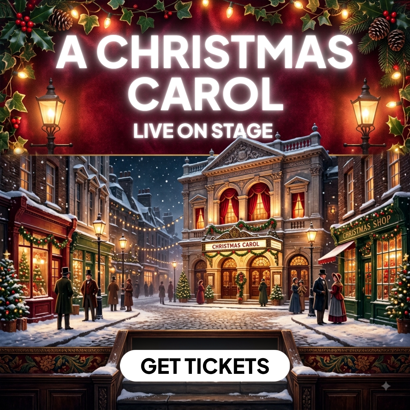 Holiday Show Guide Facebook ad: Choose Your Seats Now!