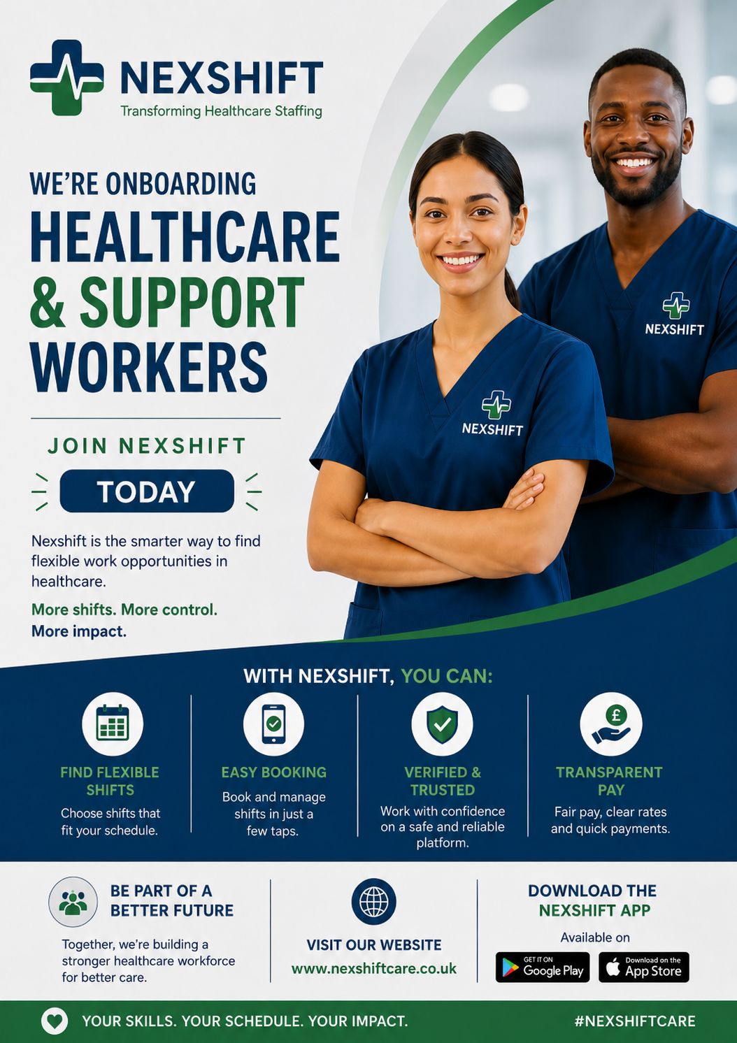 Nexshift Facebook ad: JOIN NEXSHIFT TODAY!
