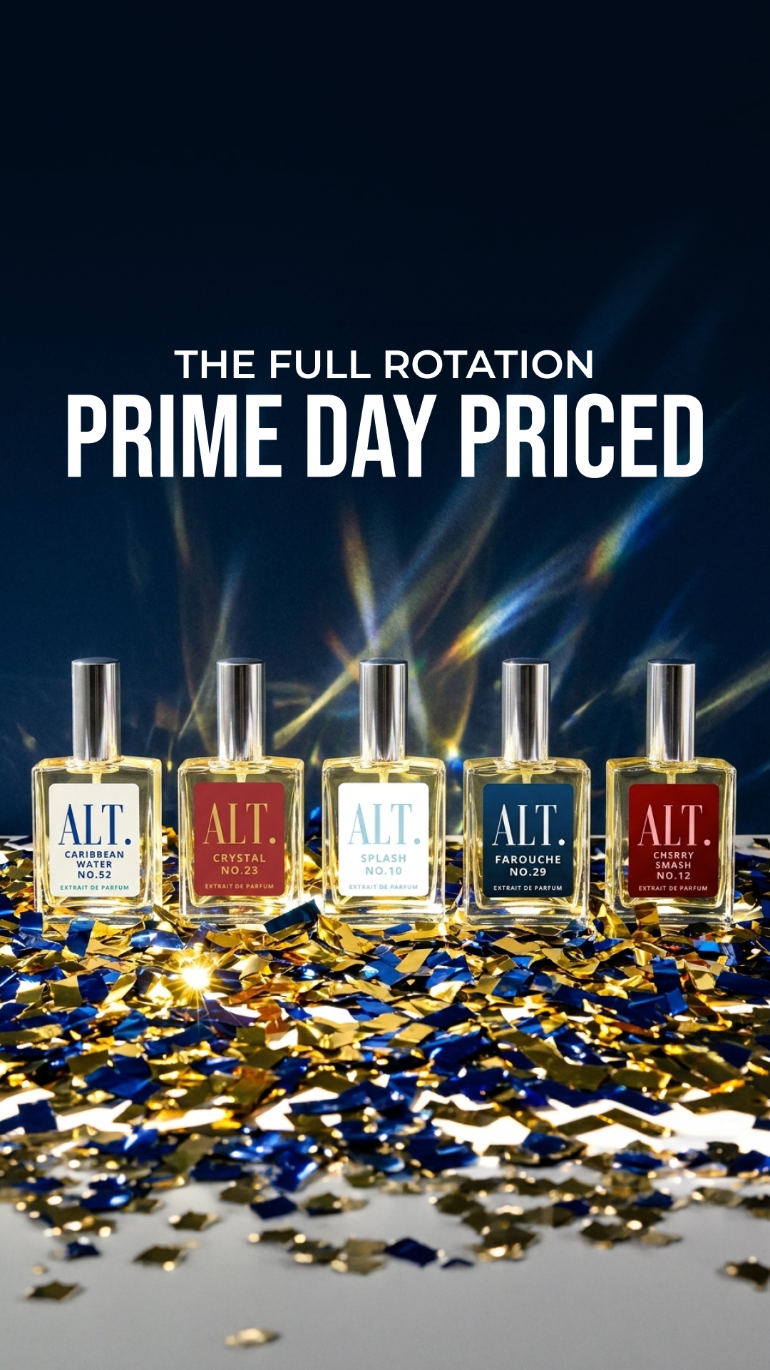 ALT. Fragrances Facebook ad: Prime Day Sale: 20% OFF ALT Fragrances