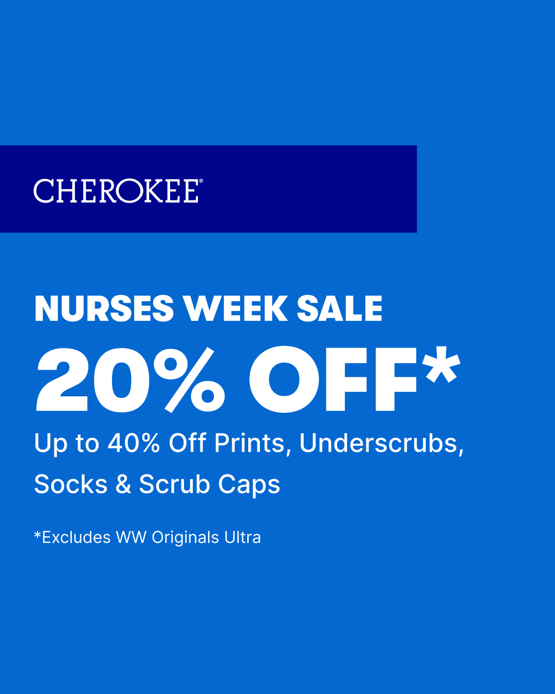 Cherokee Uniforms Facebook ad