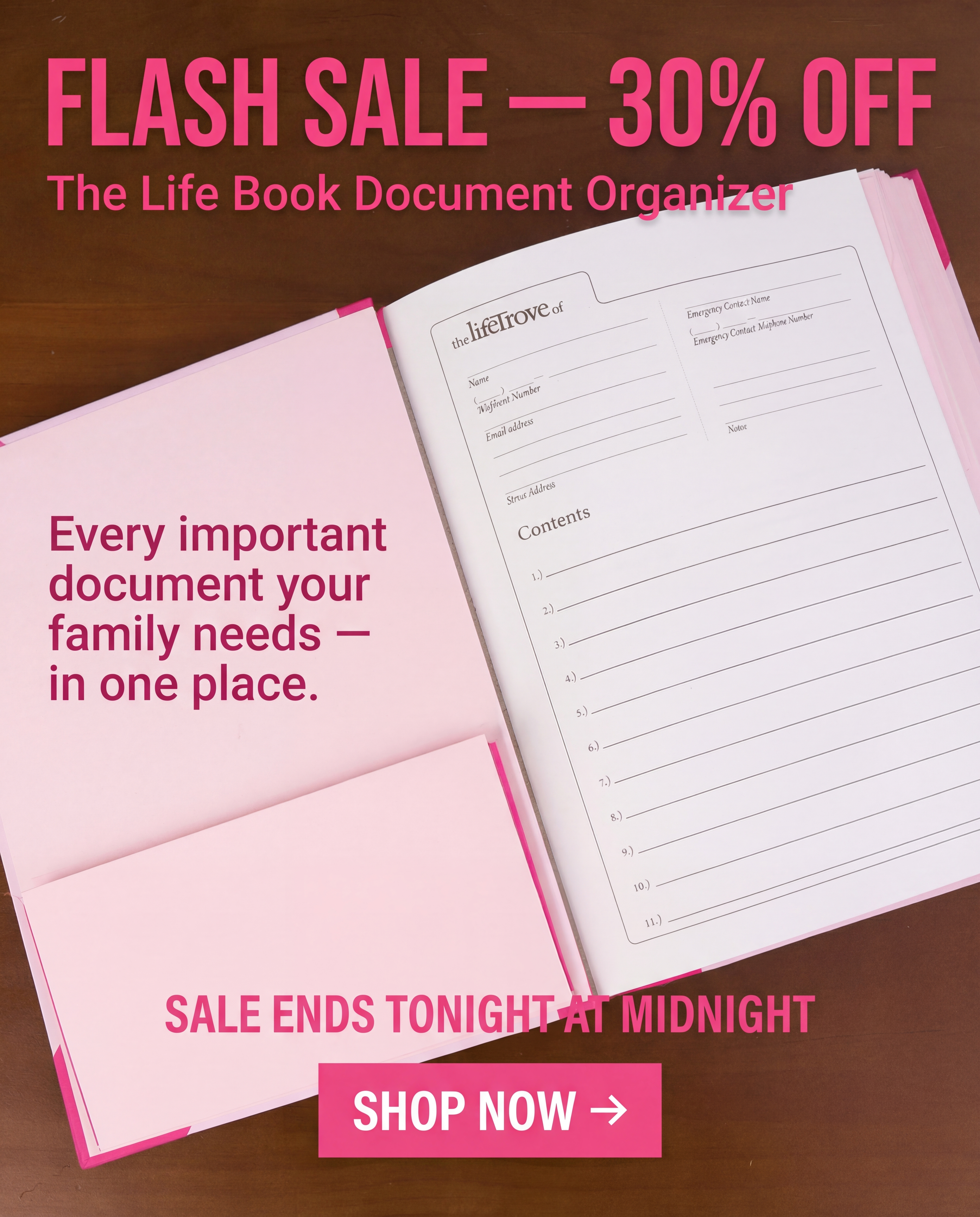 LifeTrove Facebook ad