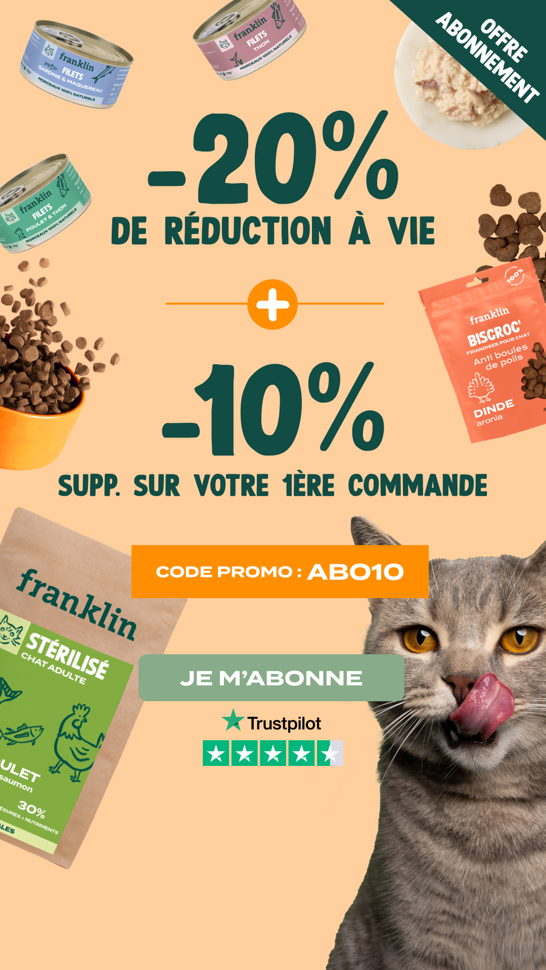 Franklin Pet Food Facebook ad
