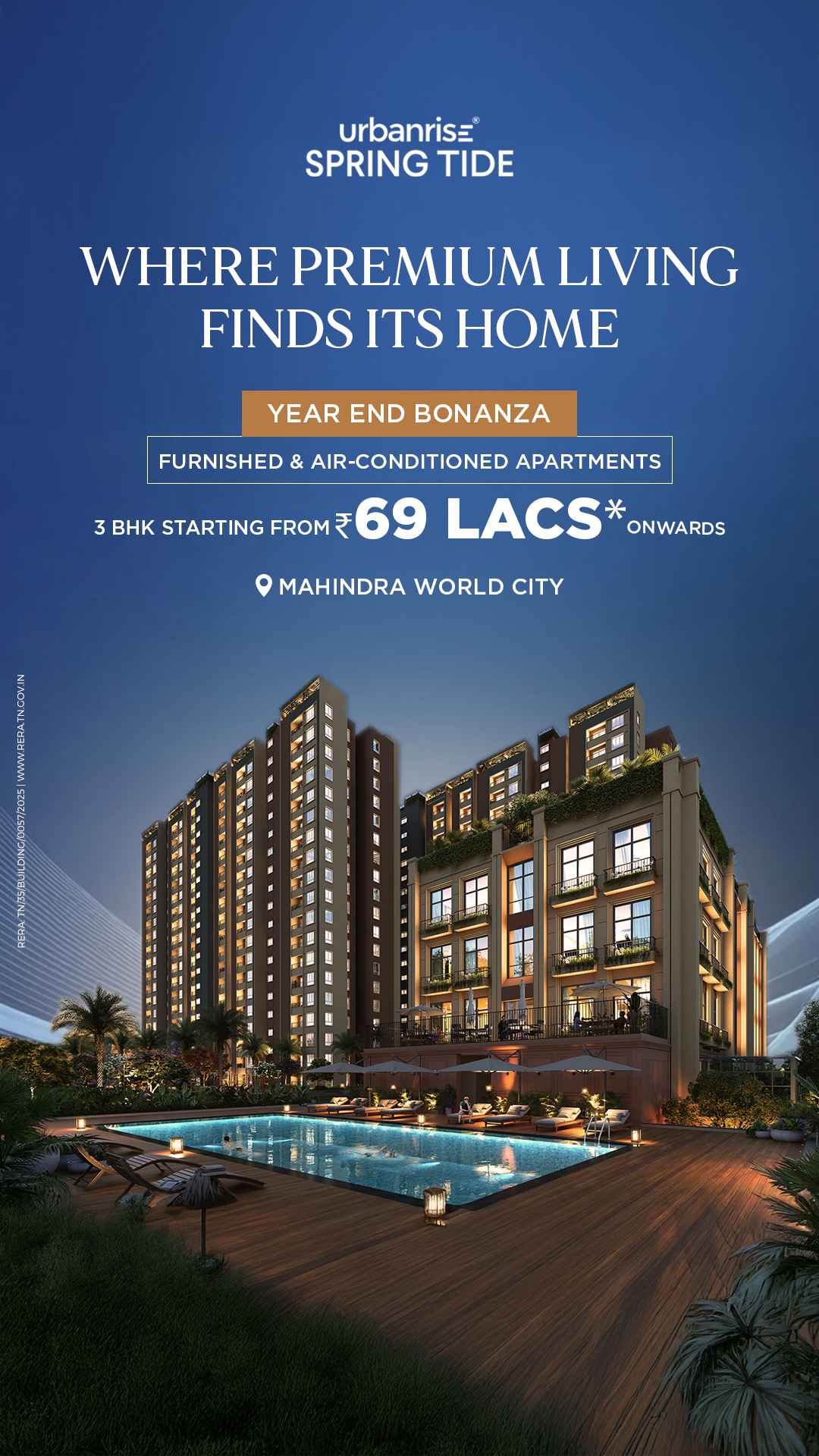 Mahindra World City Apartments Facebook ad