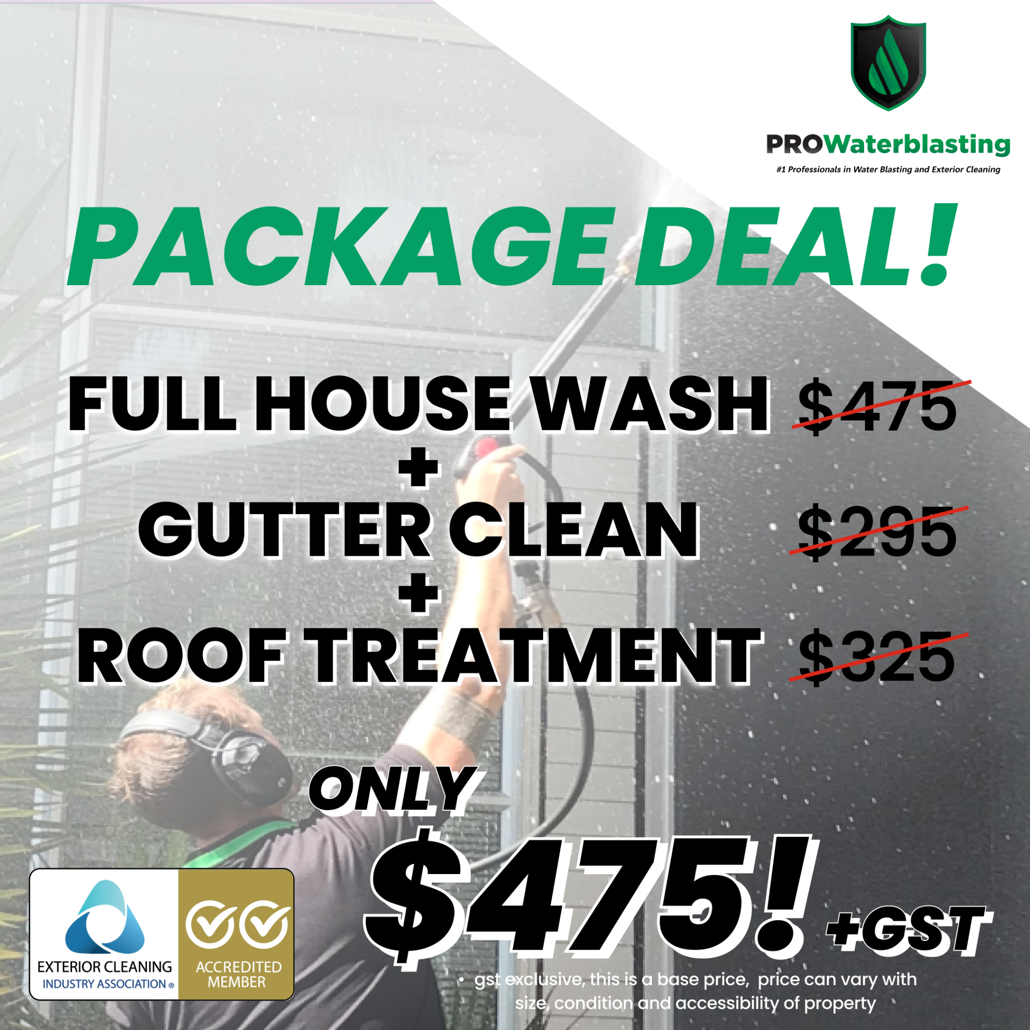 Pro WaterBlasting Northland Facebook ad: Talk to the Pros!