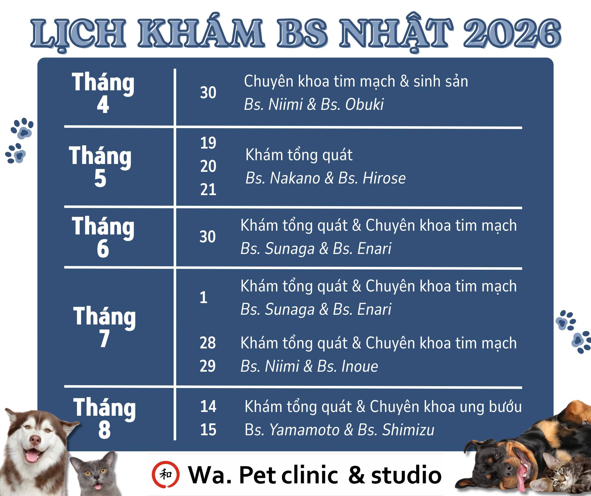 Wa. Pet clinic & studio Facebook ad