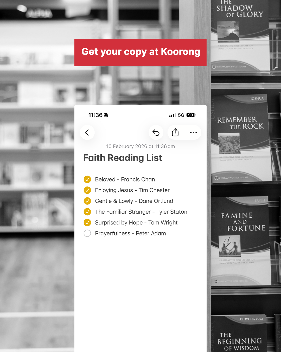 Koorong Facebook ad