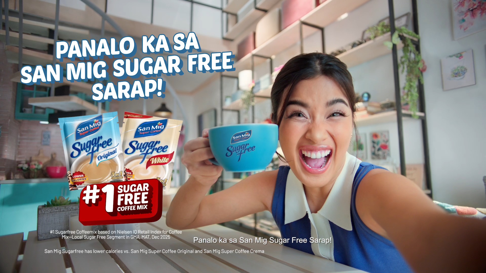 San Mig Coffee Philippines Facebook ad: Put your back into it, sis!