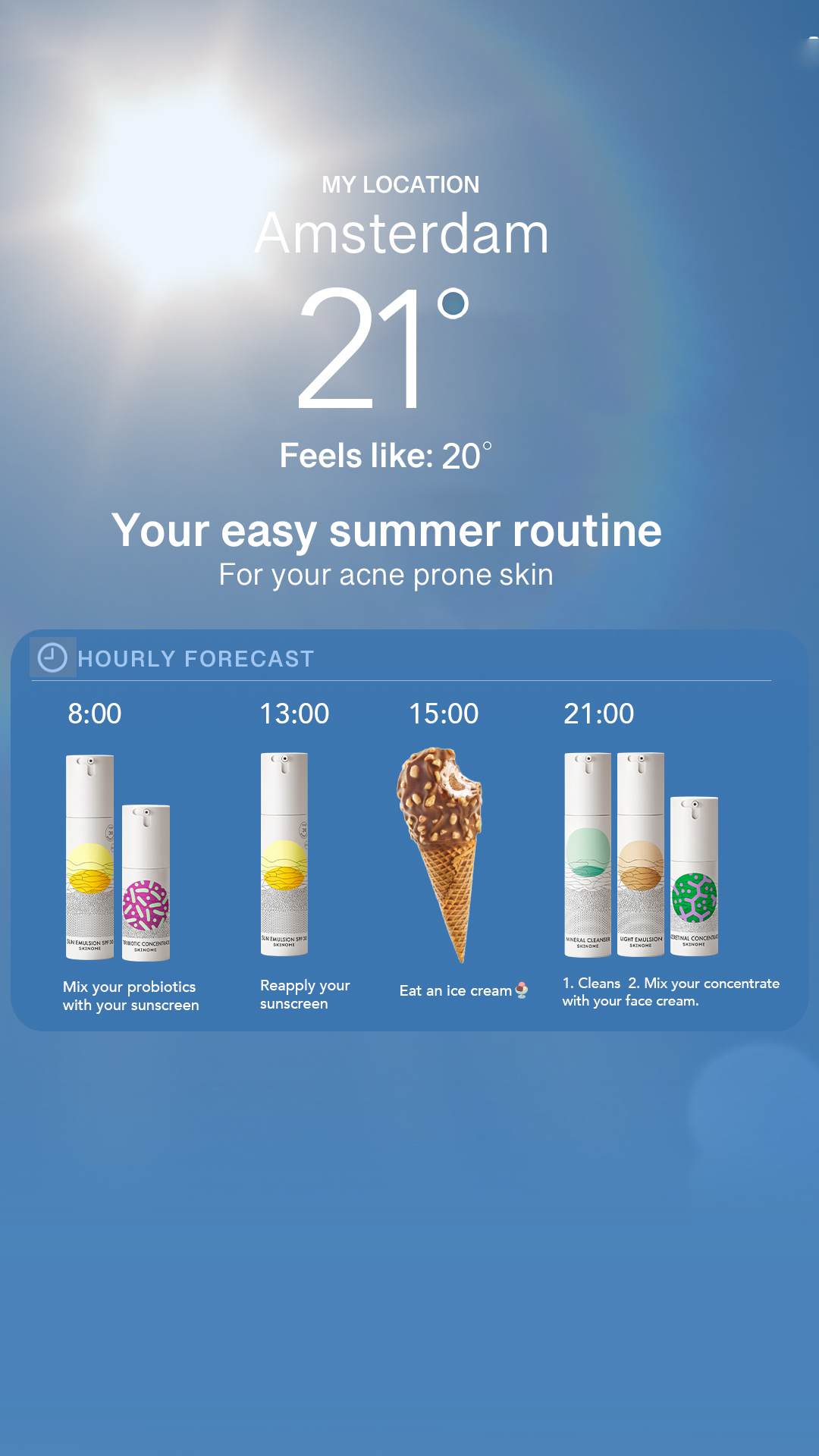 Skinome Facebook ad