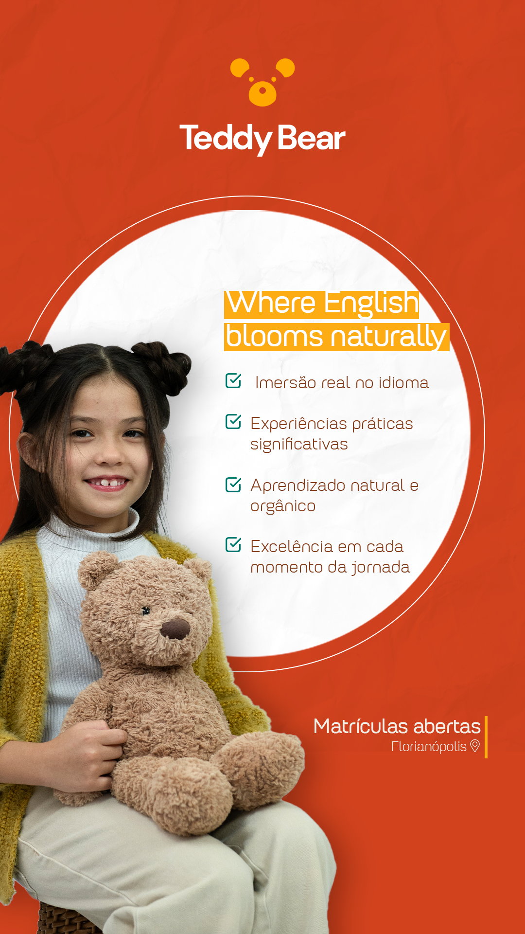 Escola de Inglês Teddy Bear Facebook ad
