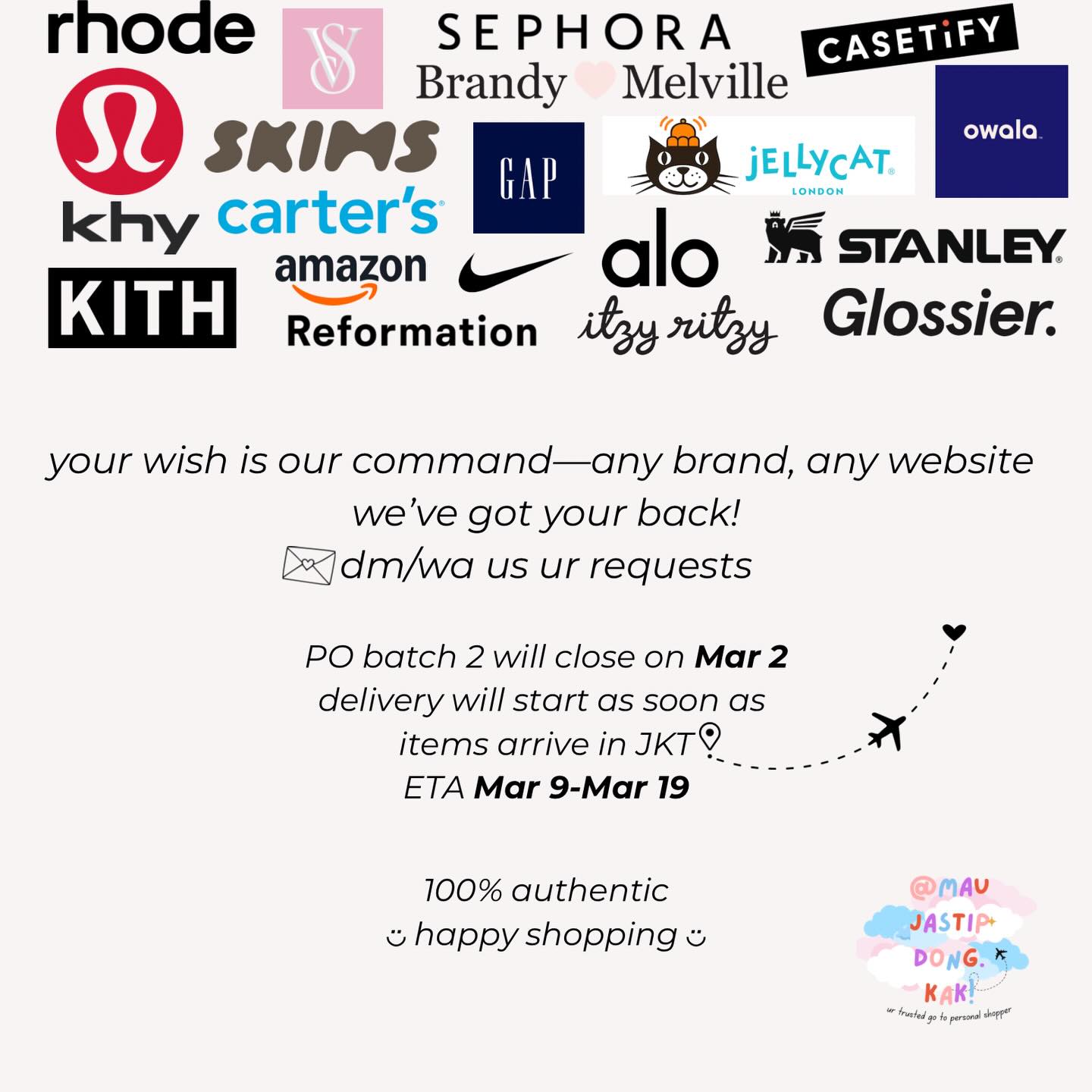 maujastipdong.kak Facebook ad: JASTIP USA BATCH 2 IS NOW OPEN