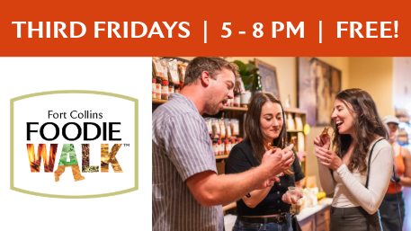 Downtown Fort Collins Facebook ad: Fort Collins Foodie Walk