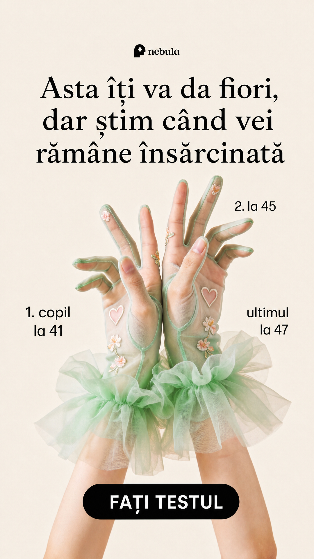 Nebula: Palm Reading Facebook ad