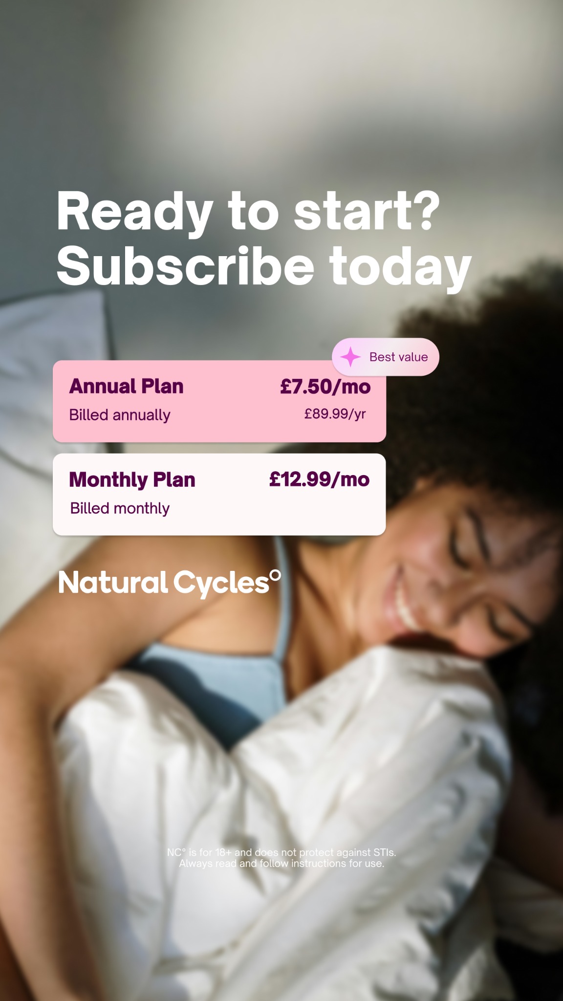 Natural Cycles Facebook ad
