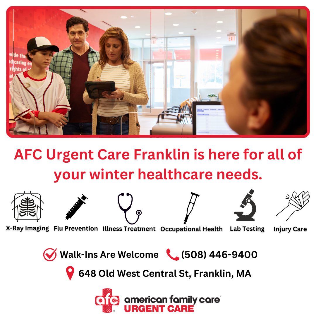 AFC Urgent Care Franklin Facebook ad from Jan 5, 2026