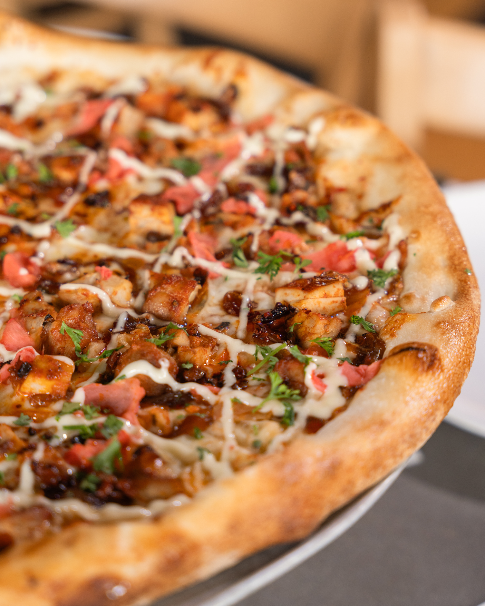 Dewey's Pizza Facebook ad: Less scrolling. More eating.