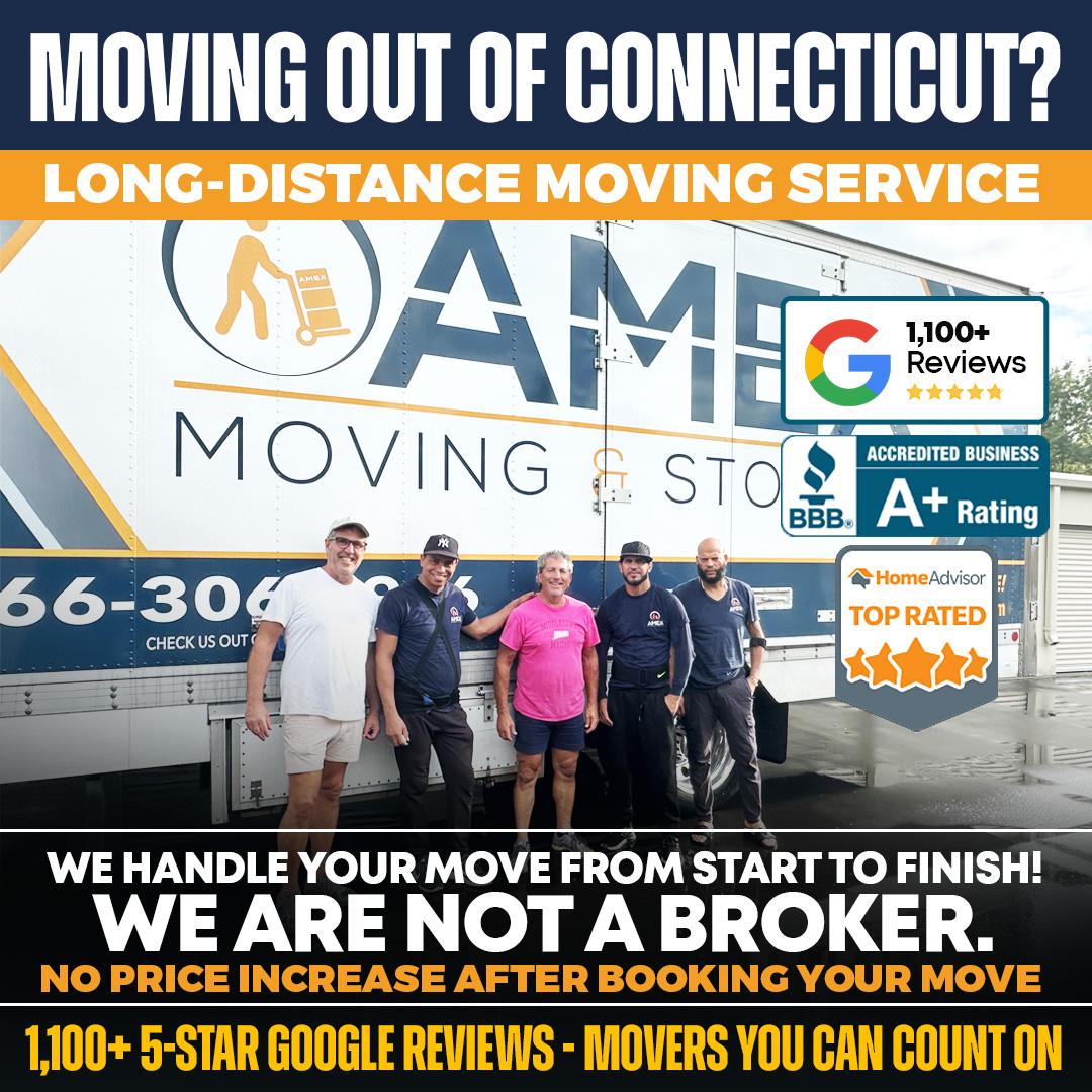 AMEX Moving & Storage Facebook ad: Click 'Get quote For Your Free Quote
