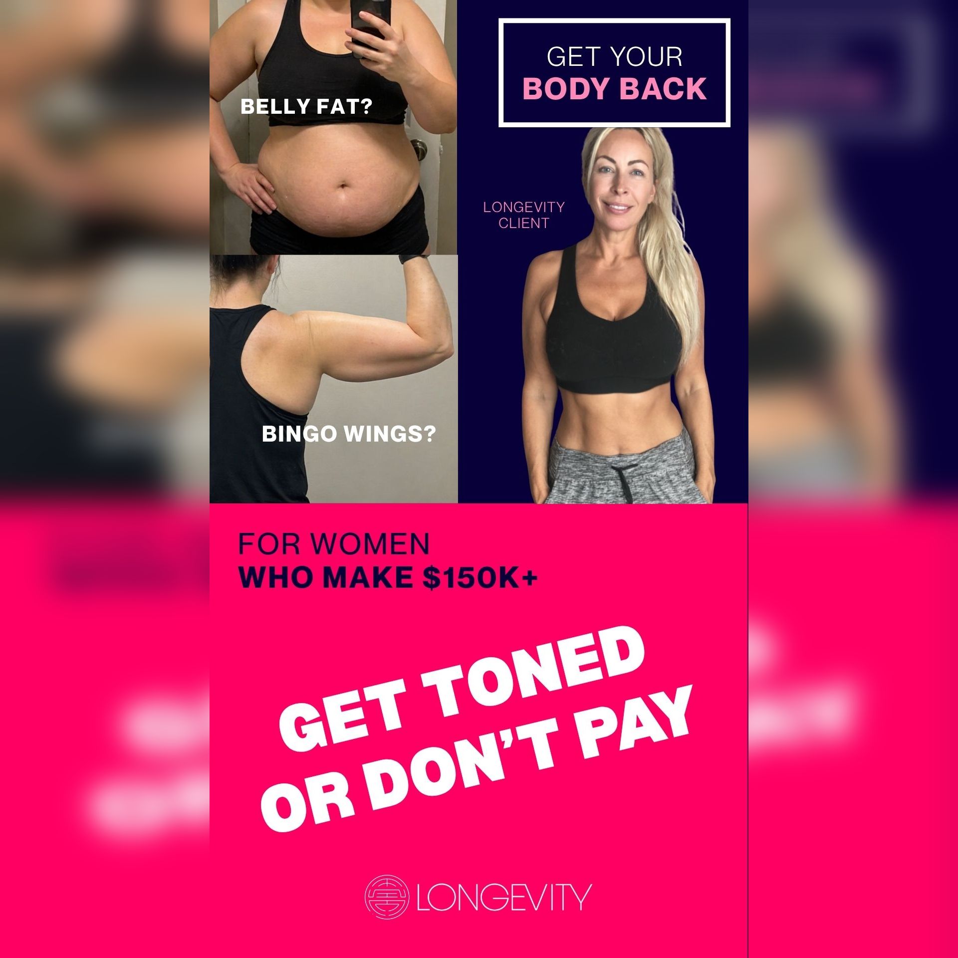 The Longevity Clinic Facebook ad from May 17, 2026