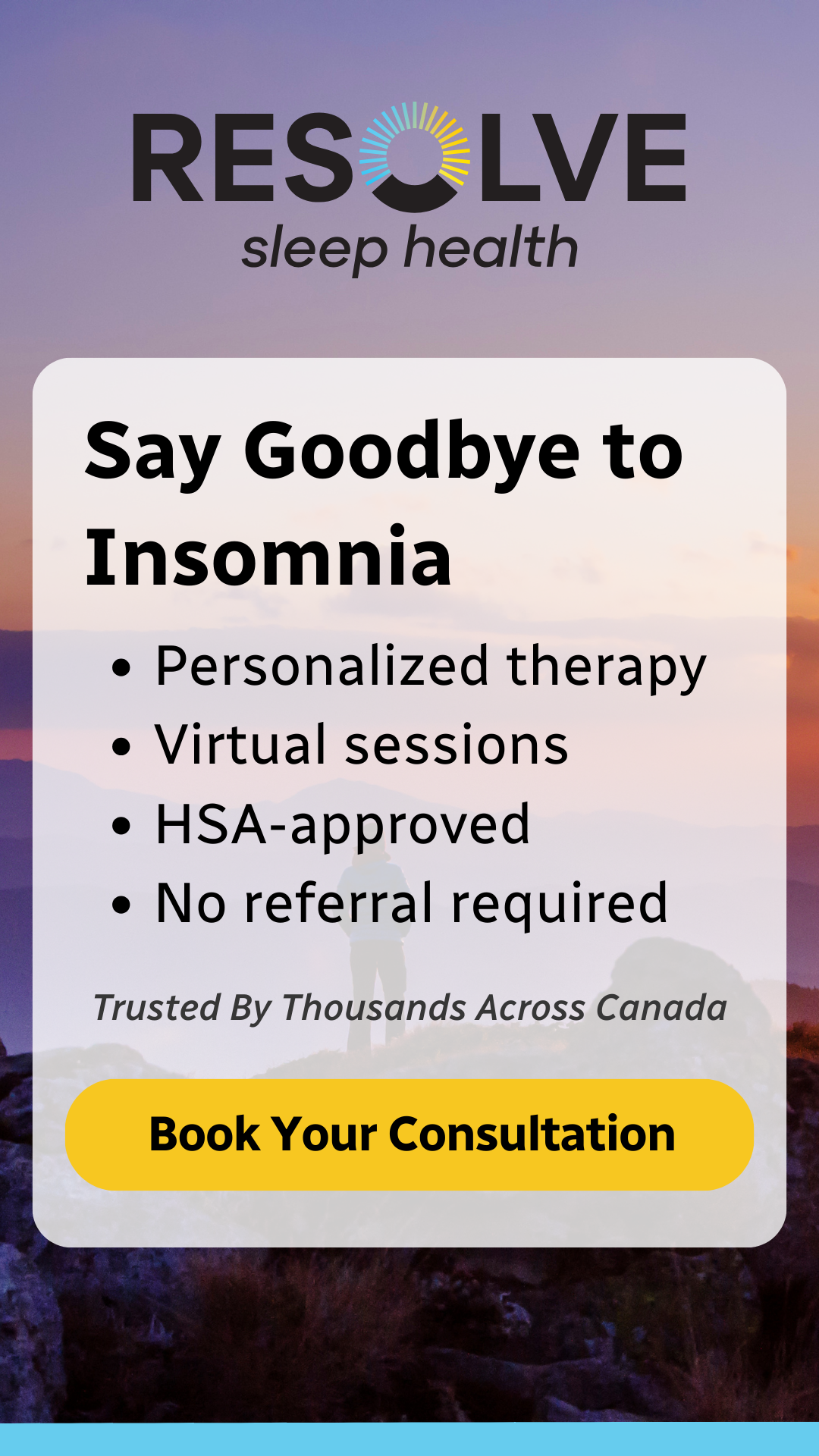 Resolve Sleep Health Facebook ad