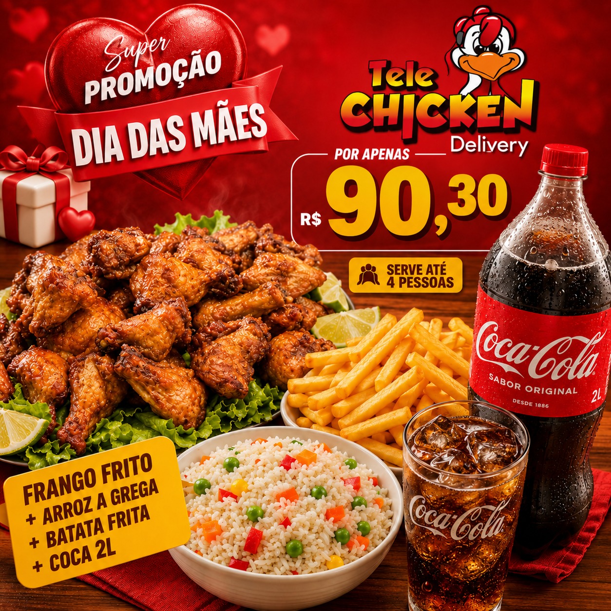 Tele Chicken Delivery Facebook ad from May 7, 2026