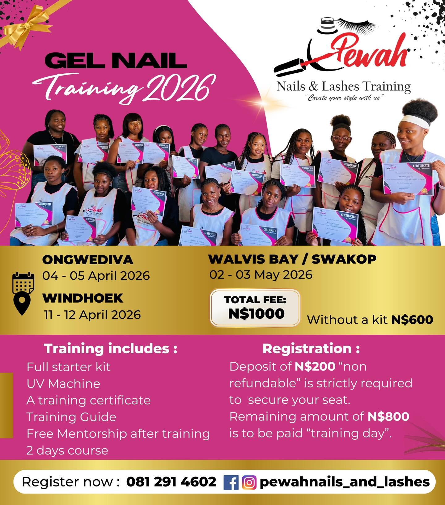 pewahnails Facebook ad: Join Our Next Training