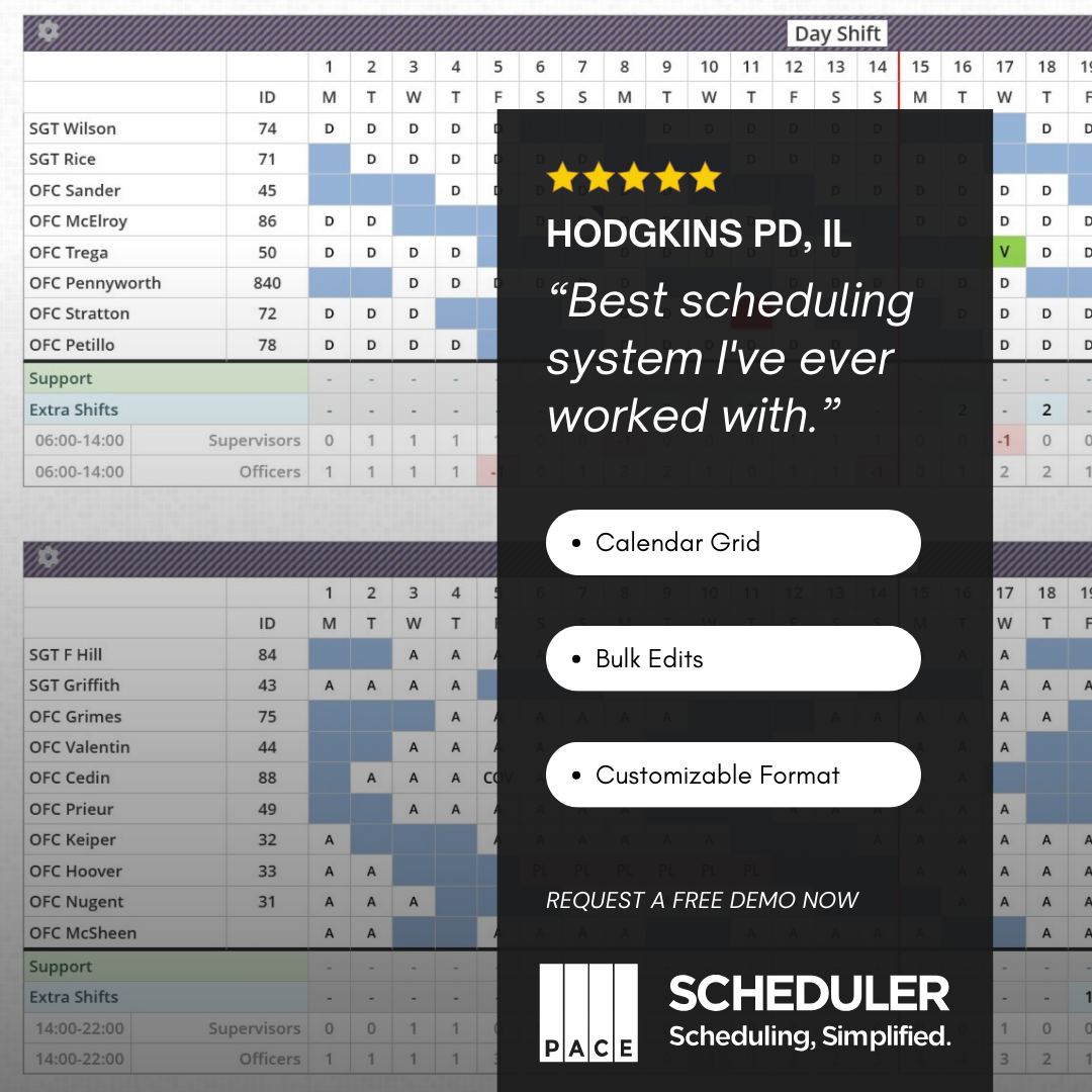 Pace Scheduler Facebook ad