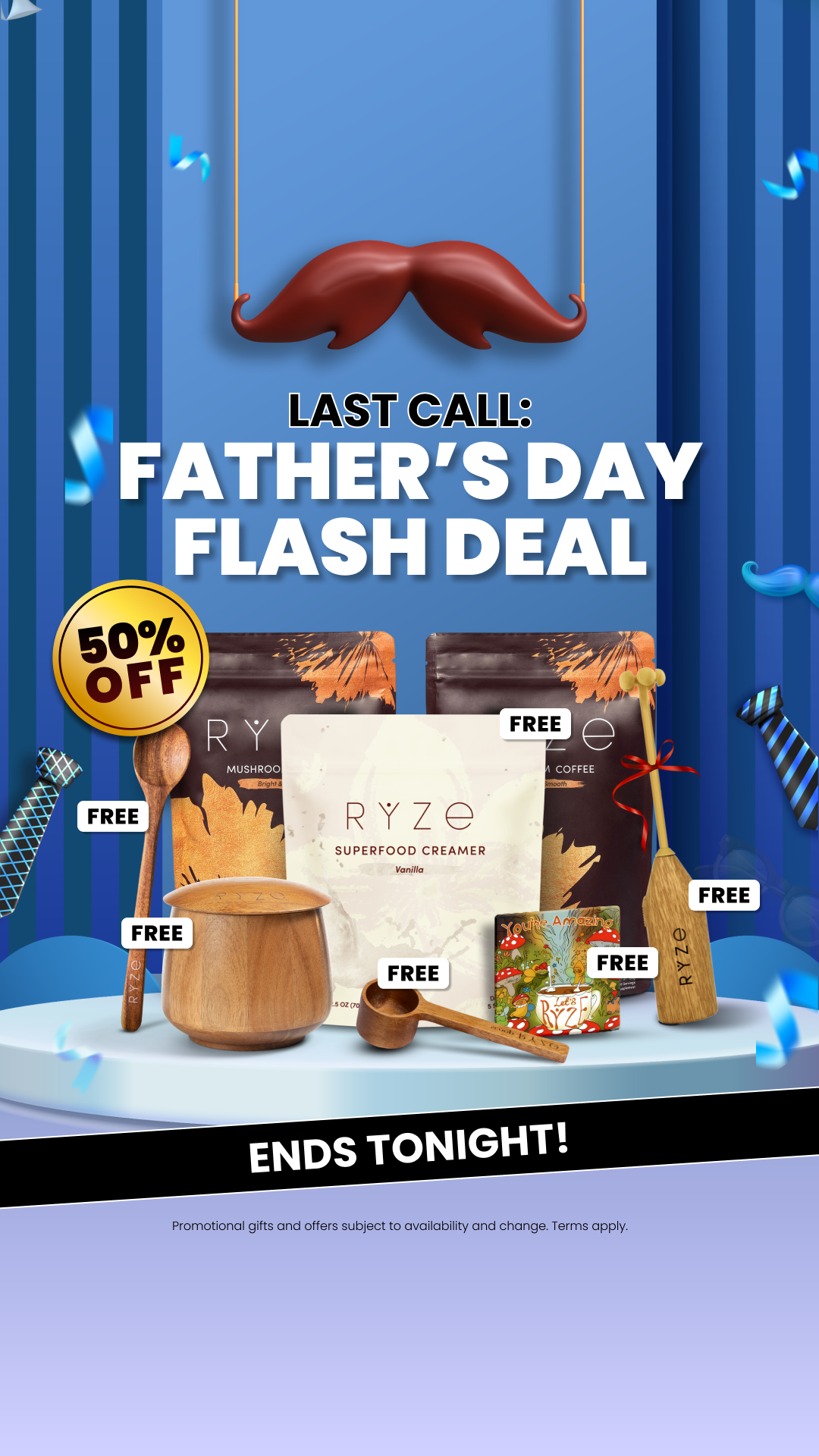 RYZE Superfoods Facebook ad