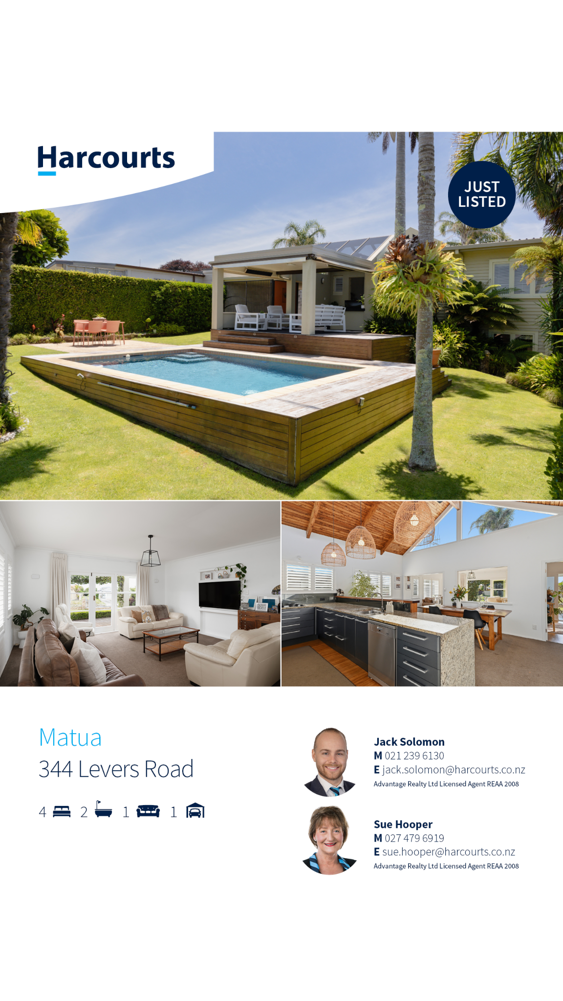 Harcourts Advantage Tauranga Facebook ad